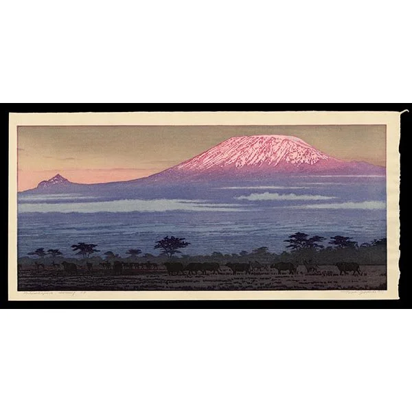 <b>KILIMANJARO, MORNING</b> / <em>Toshi Yoshida<br>1977<br><br><B>SOLD</B></em>