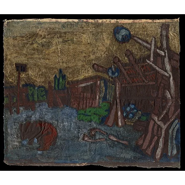 <b>LANDSCAPE WITH BEAR</b> / <em>Tadashige Ono<br>1938<br><br>$4,000</em>