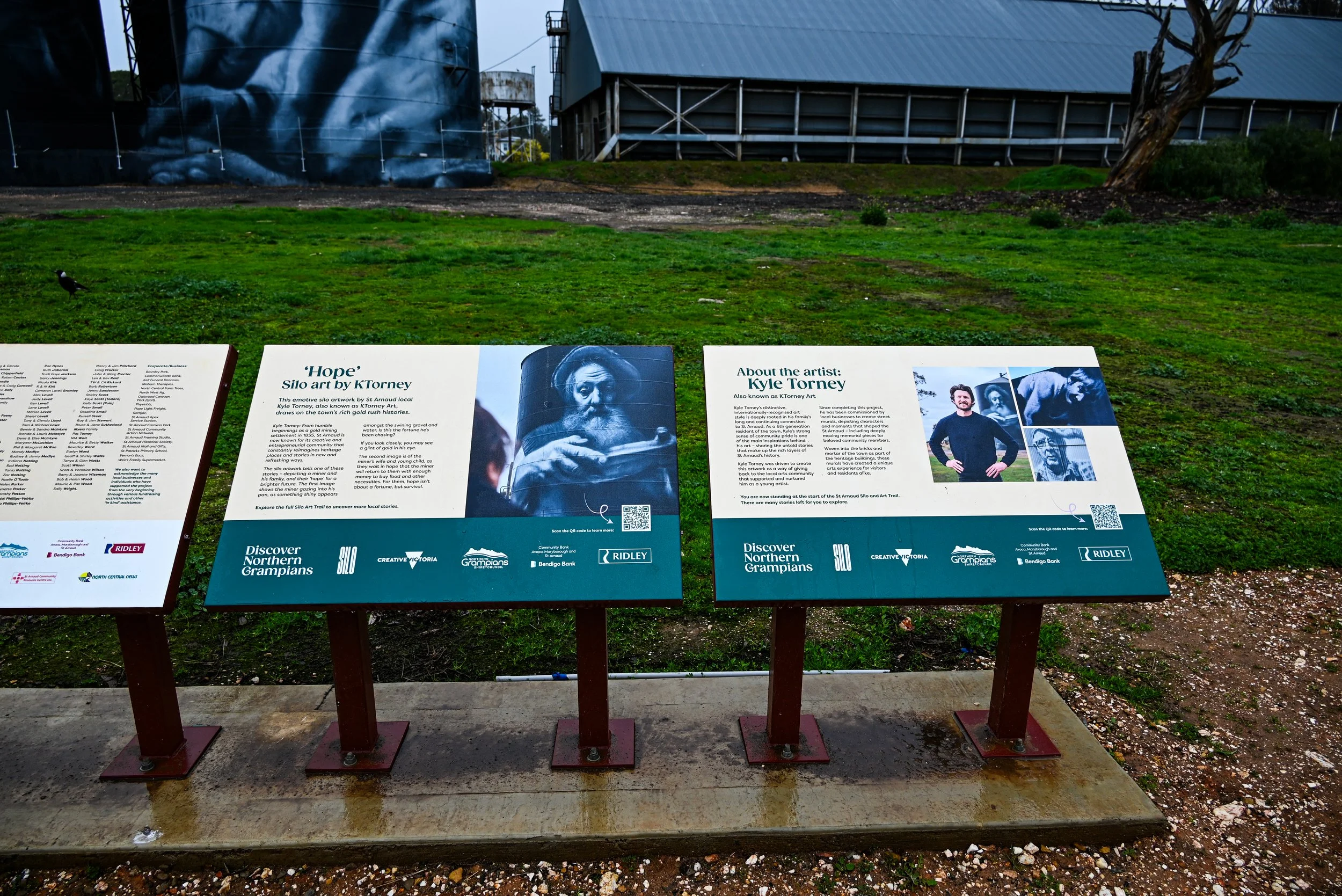 Silo Art Trail, St Arnaud, Victoria Australia