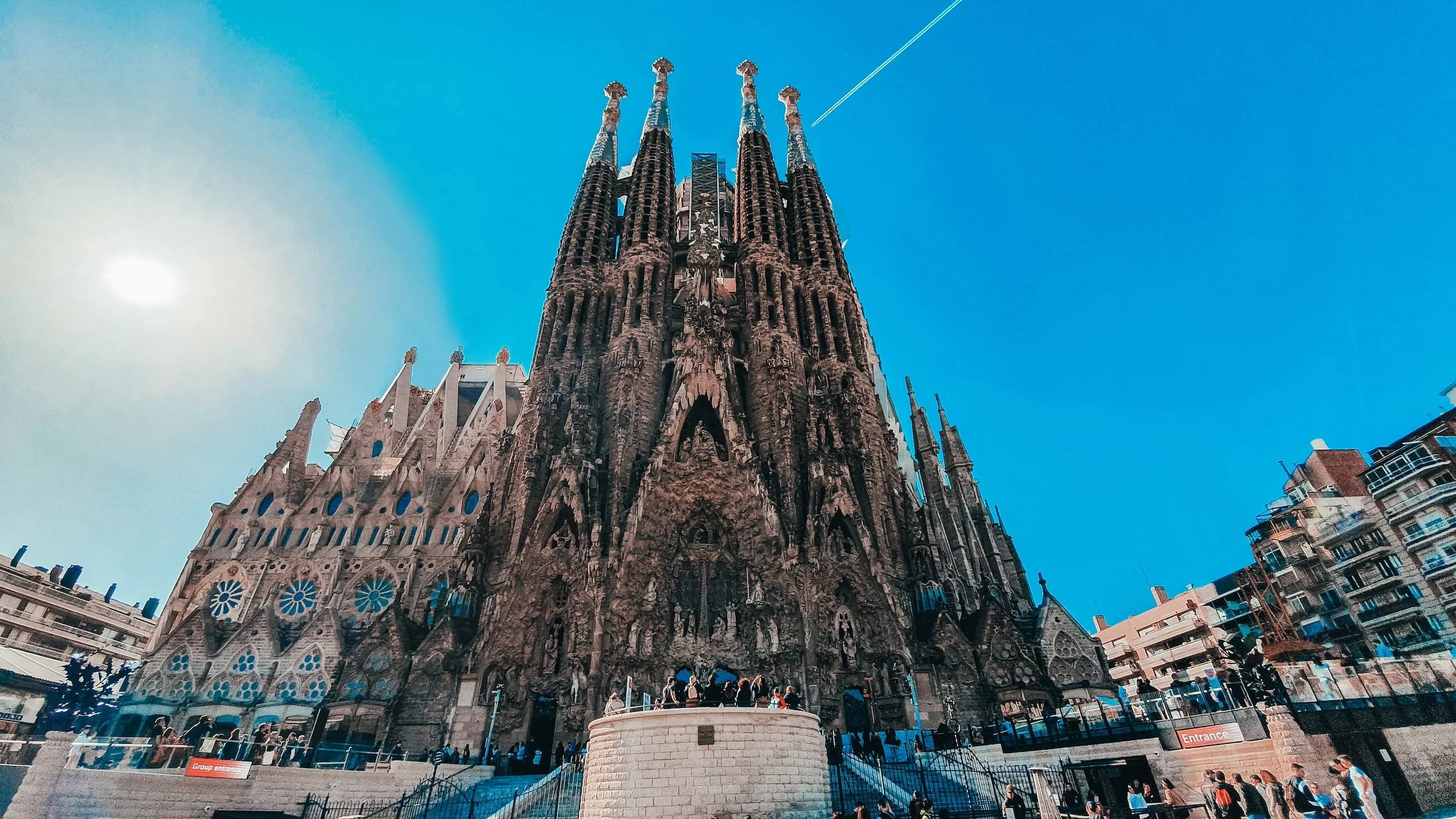 La Sagrada Familia by Antoni Gaudi in Barcelona Spain