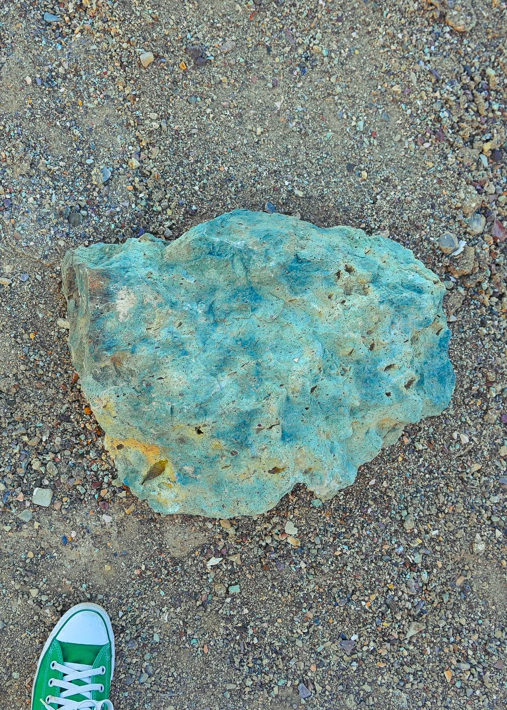 Colored rock