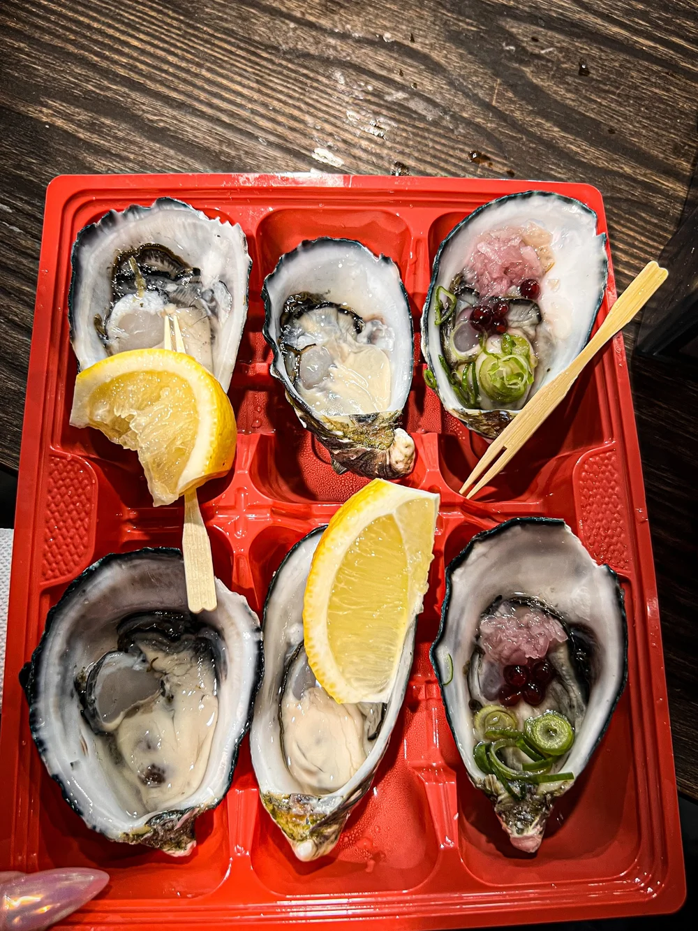 Fresh oysters at the South Melbourne Market