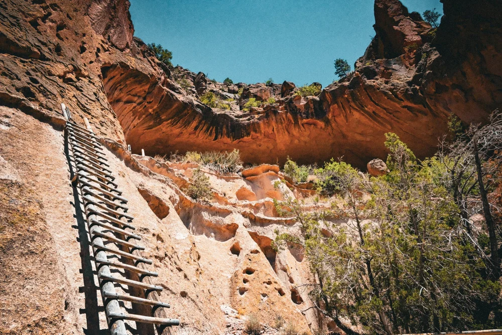Second ladder leading up to Alcove House