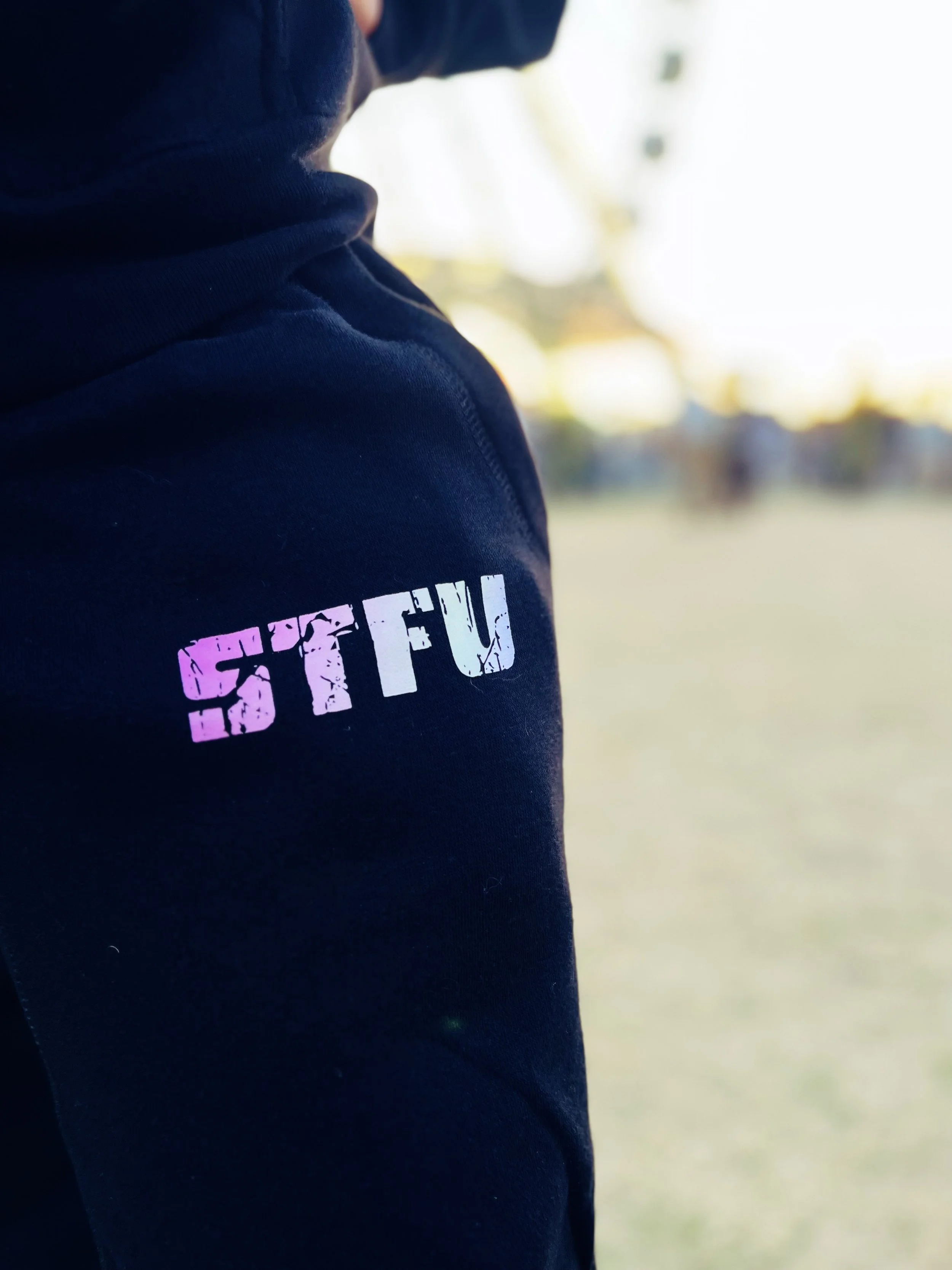 STFU Jogger Set with zip-up or hoodie, "I love the sound you make when you shut the fuck up", by The Bitter Bitch Co