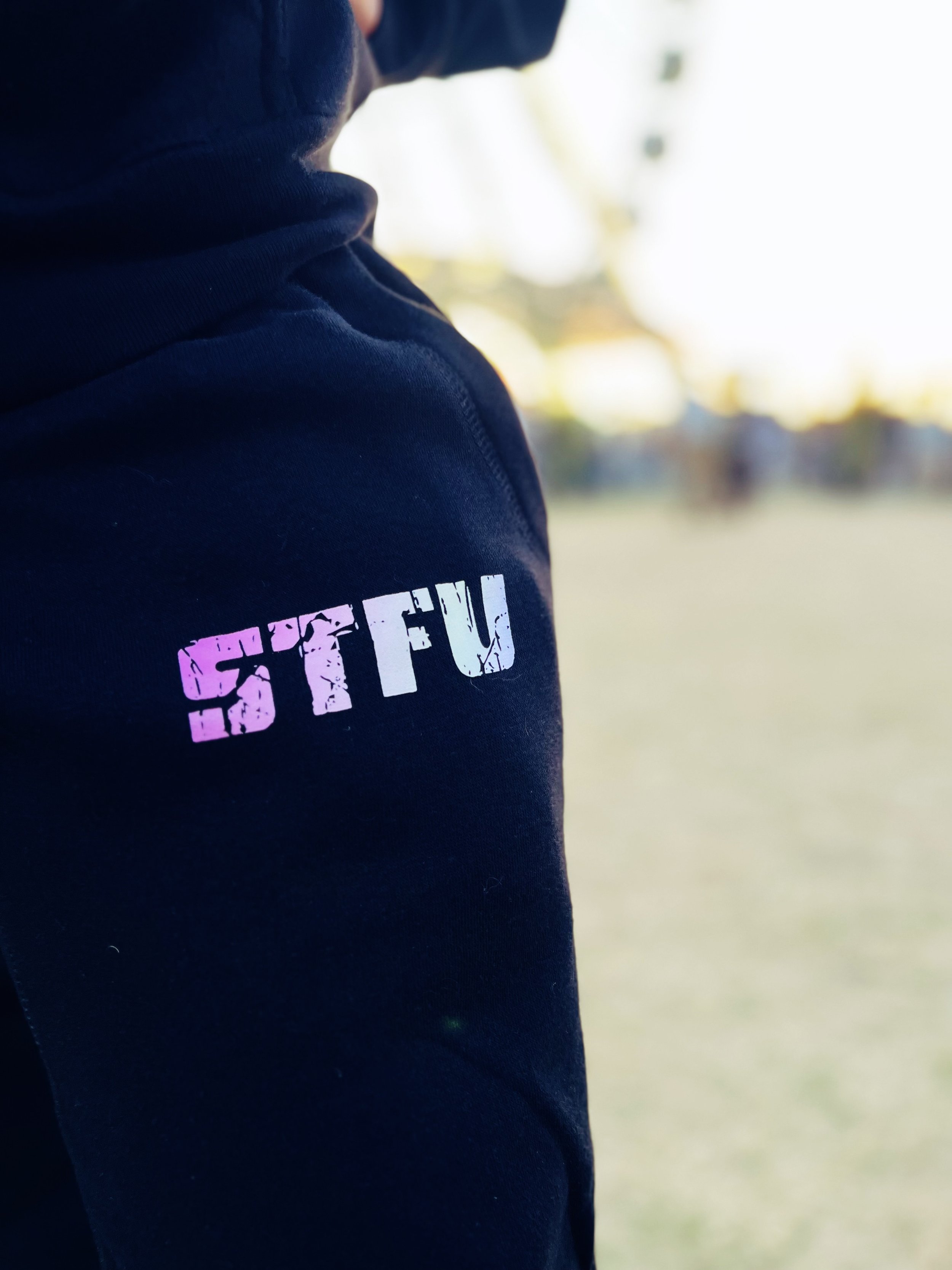 STFU Jogger Set with zip-up or hoodie, "I love the sound you make when you shut the fuck up", by The Bitter Bitch Co