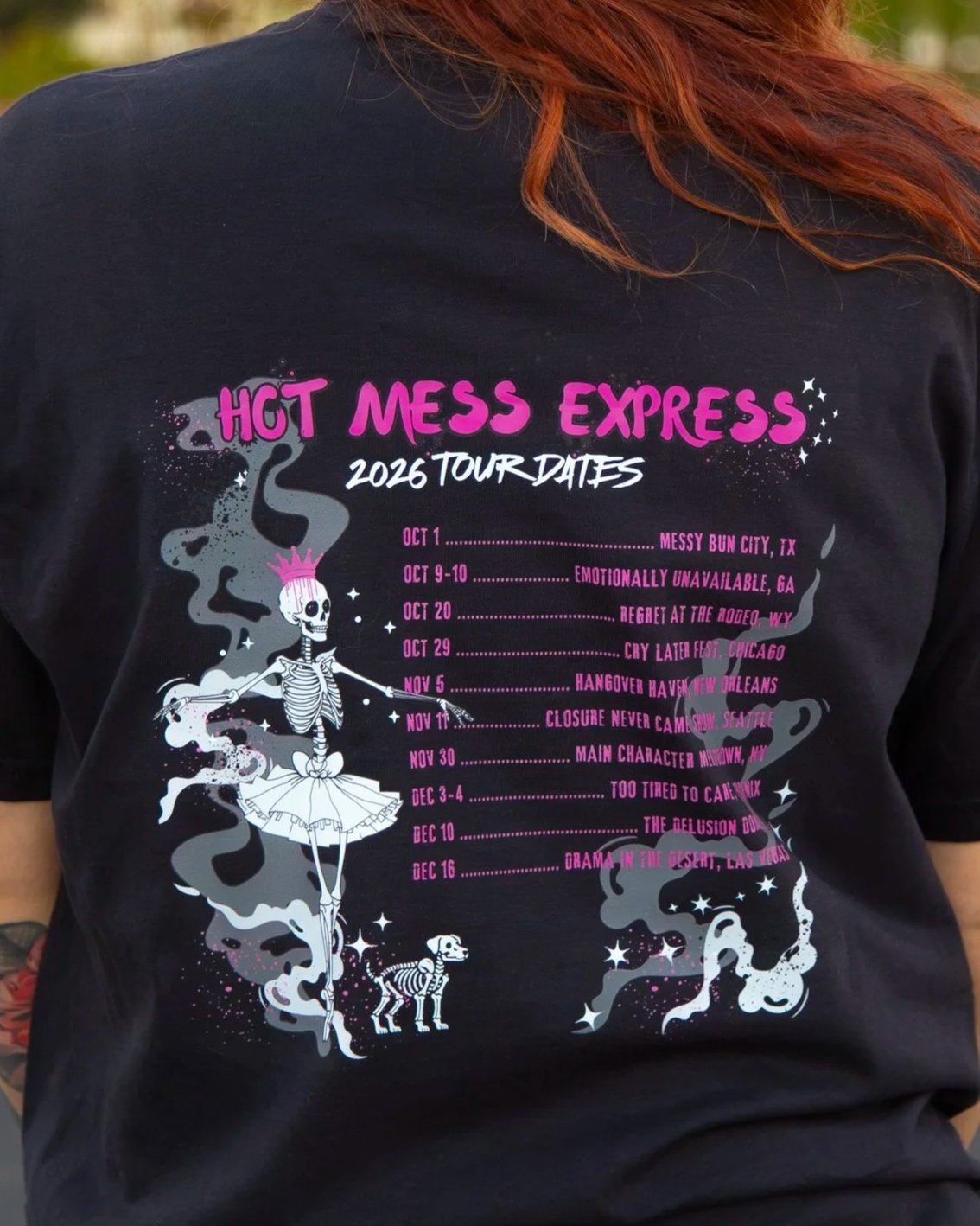 The Last Ride band tee, Hot Mess Express Tour, the Bitter Bitch Co