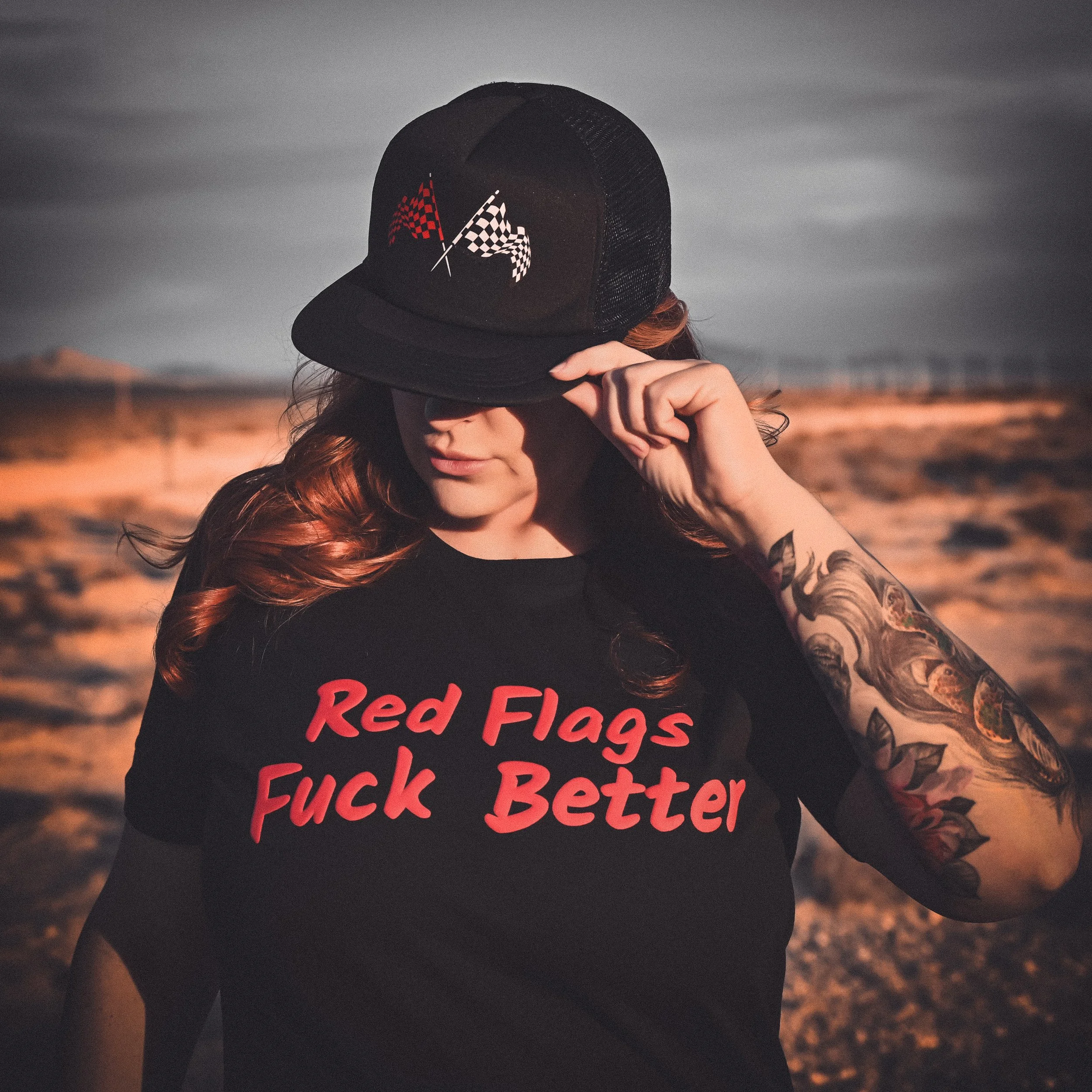 Red Flags Fuck Better — Women’s Puff Print Tee