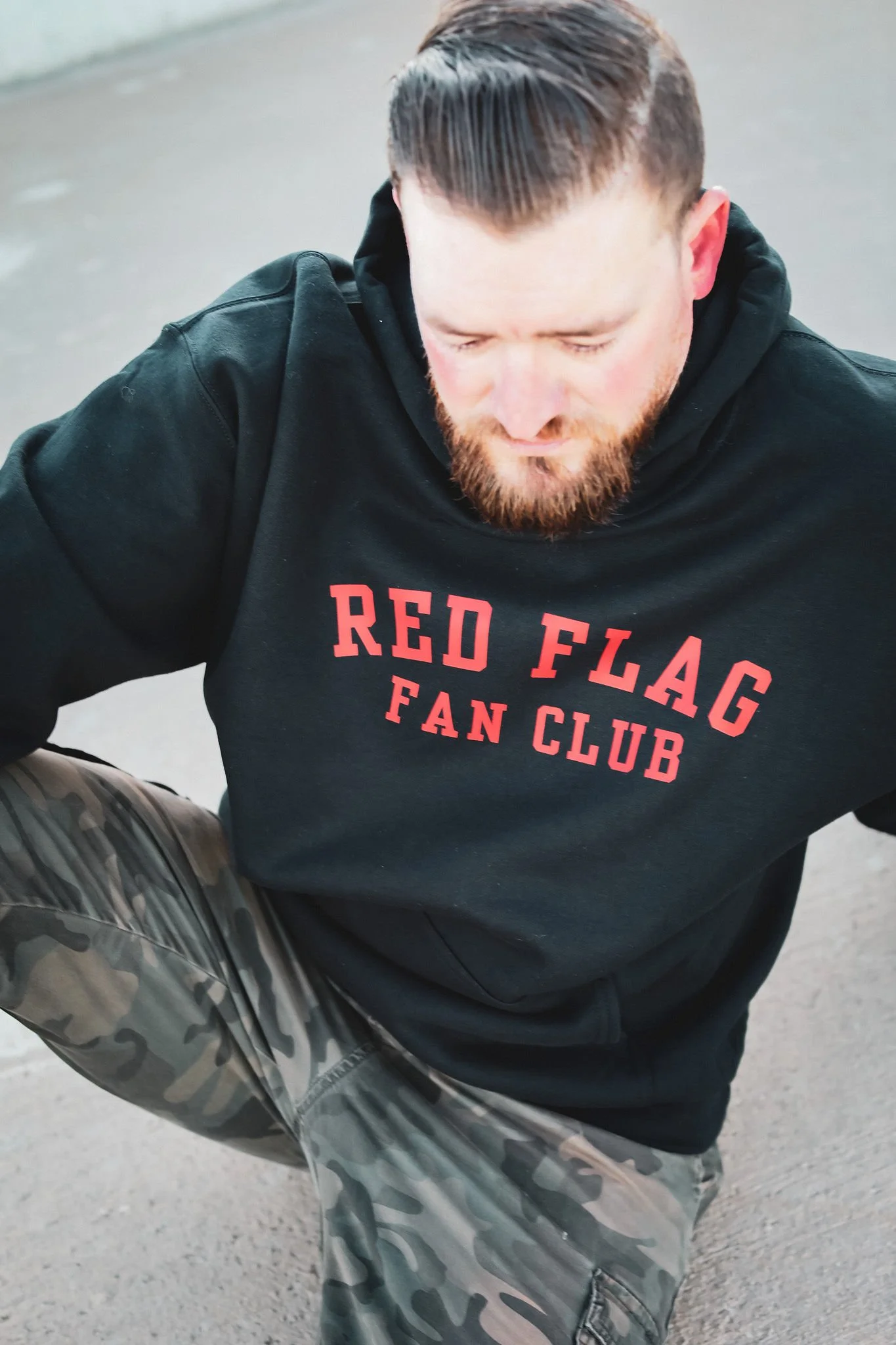 Red Flag Fan Club Hoodie by The Bitter Bitch Co