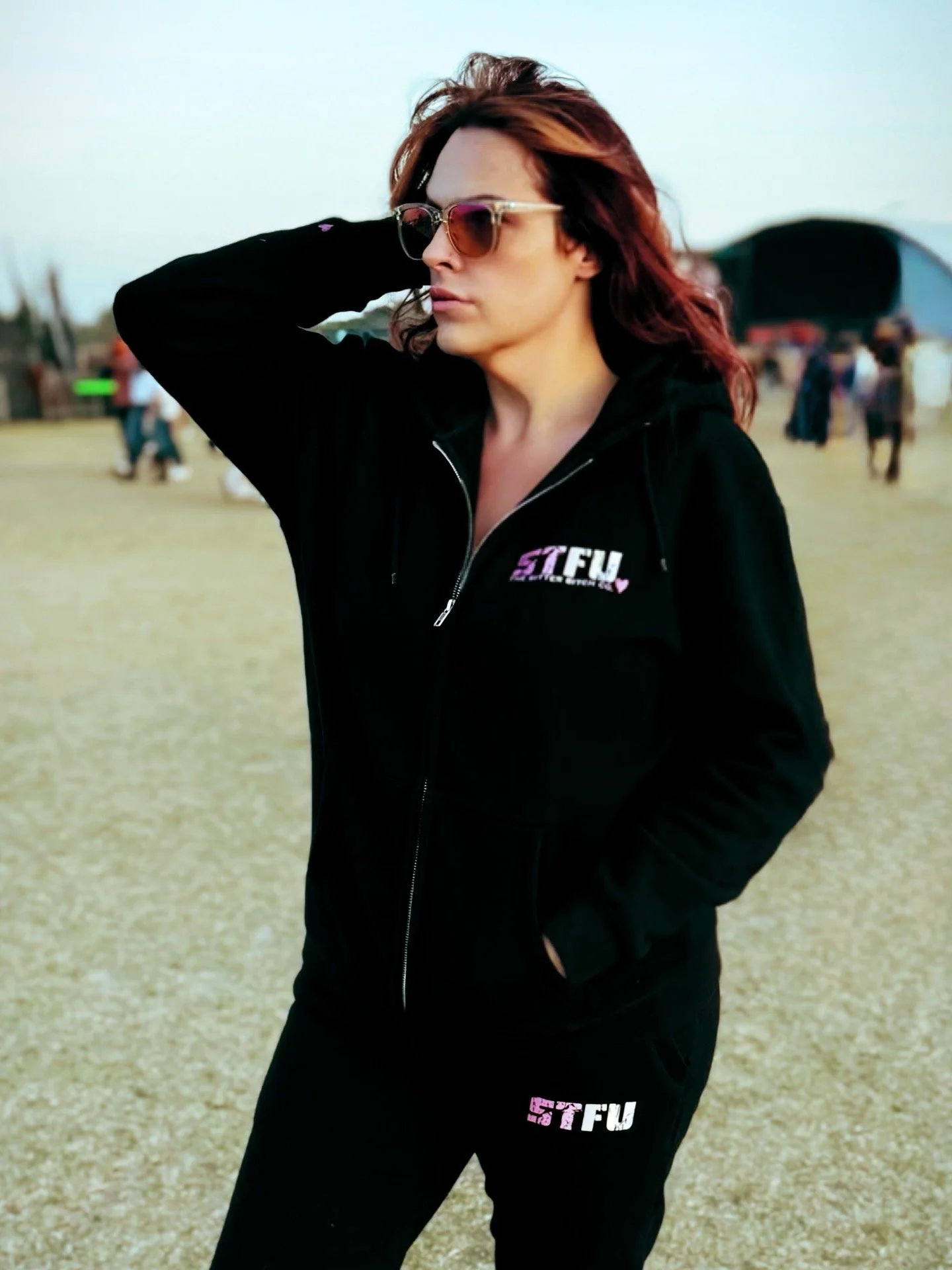STFU Jogger Set with zip-up or hoodie, "I love the sound you make when you shut the fuck up", by The Bitter Bitch Co