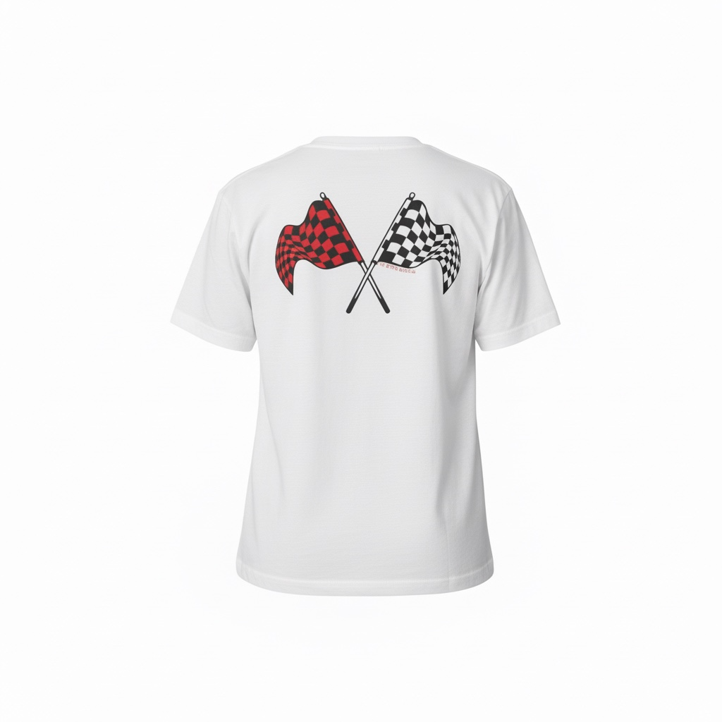 Red Flag Fan Club unisex tee in white by The Bitter Bitch Co.