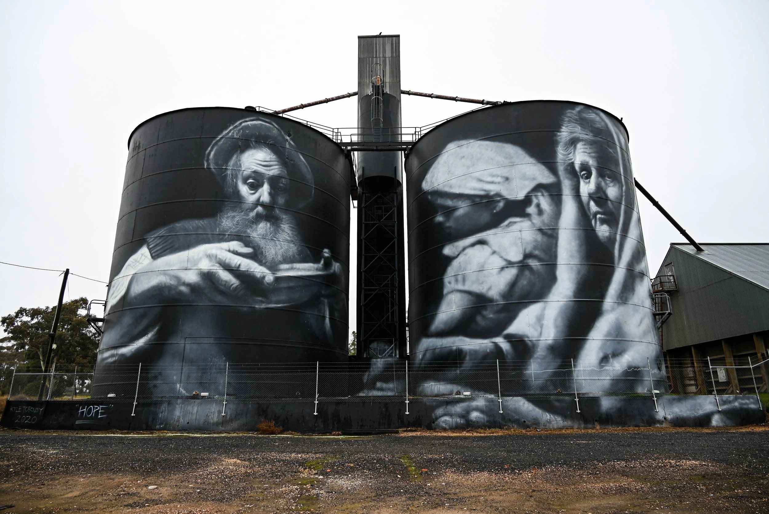 Silo Art Trail, St Arnaud, Victoria Australia