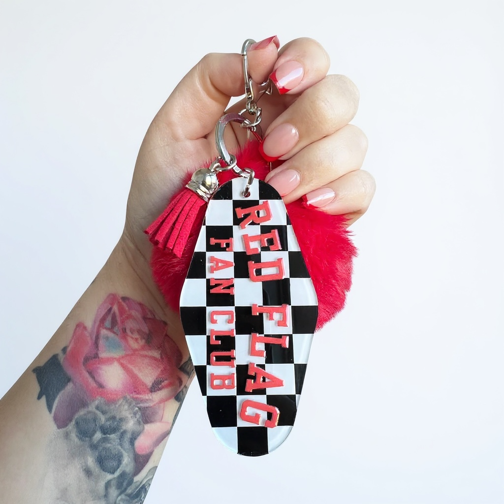 Red Flag Fan Club – Motel Keychain