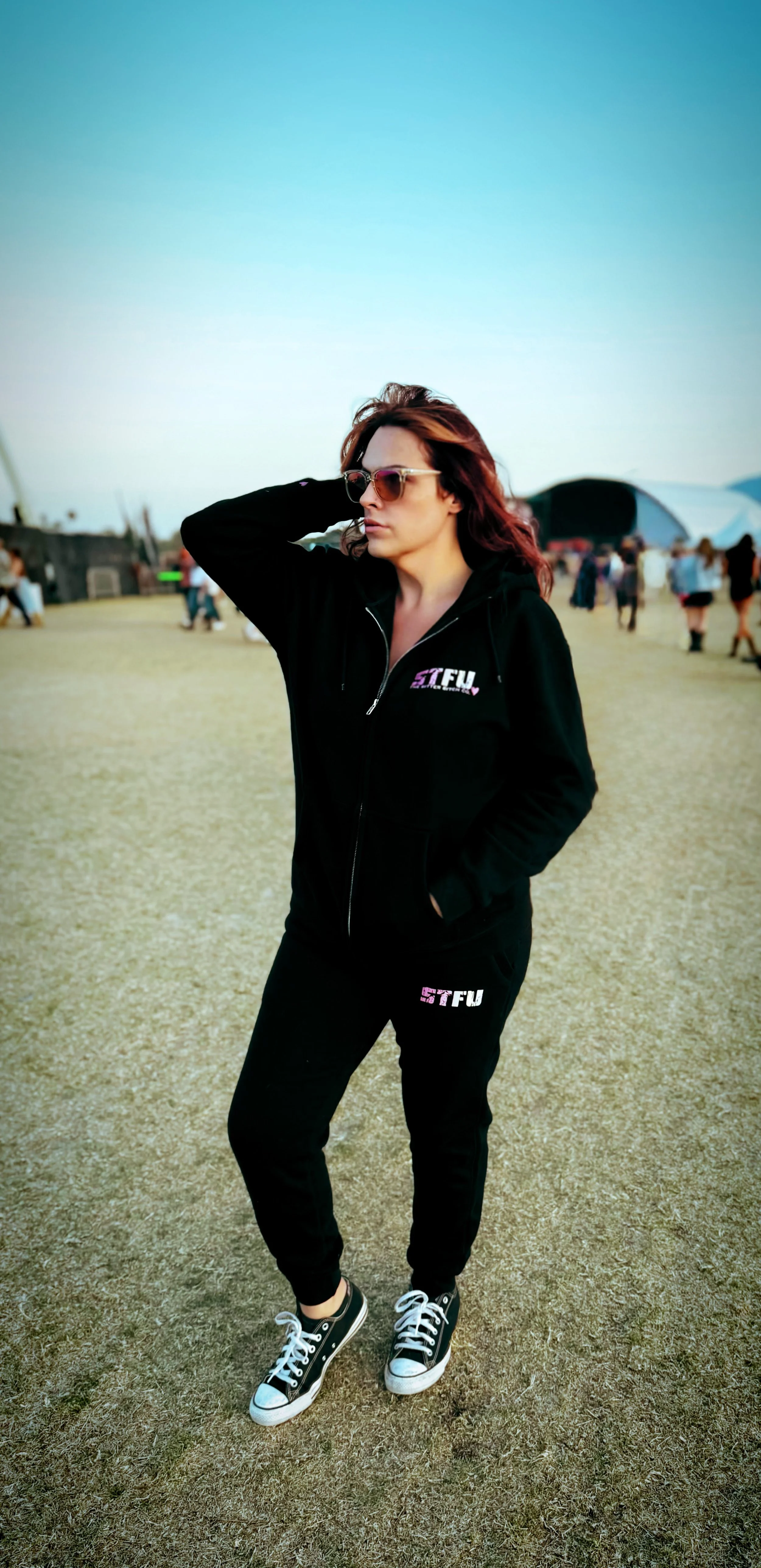 STFU Jogger Set with zip-up or hoodie, "I love the sound you make when you shut the fuck up", by The Bitter Bitch Co