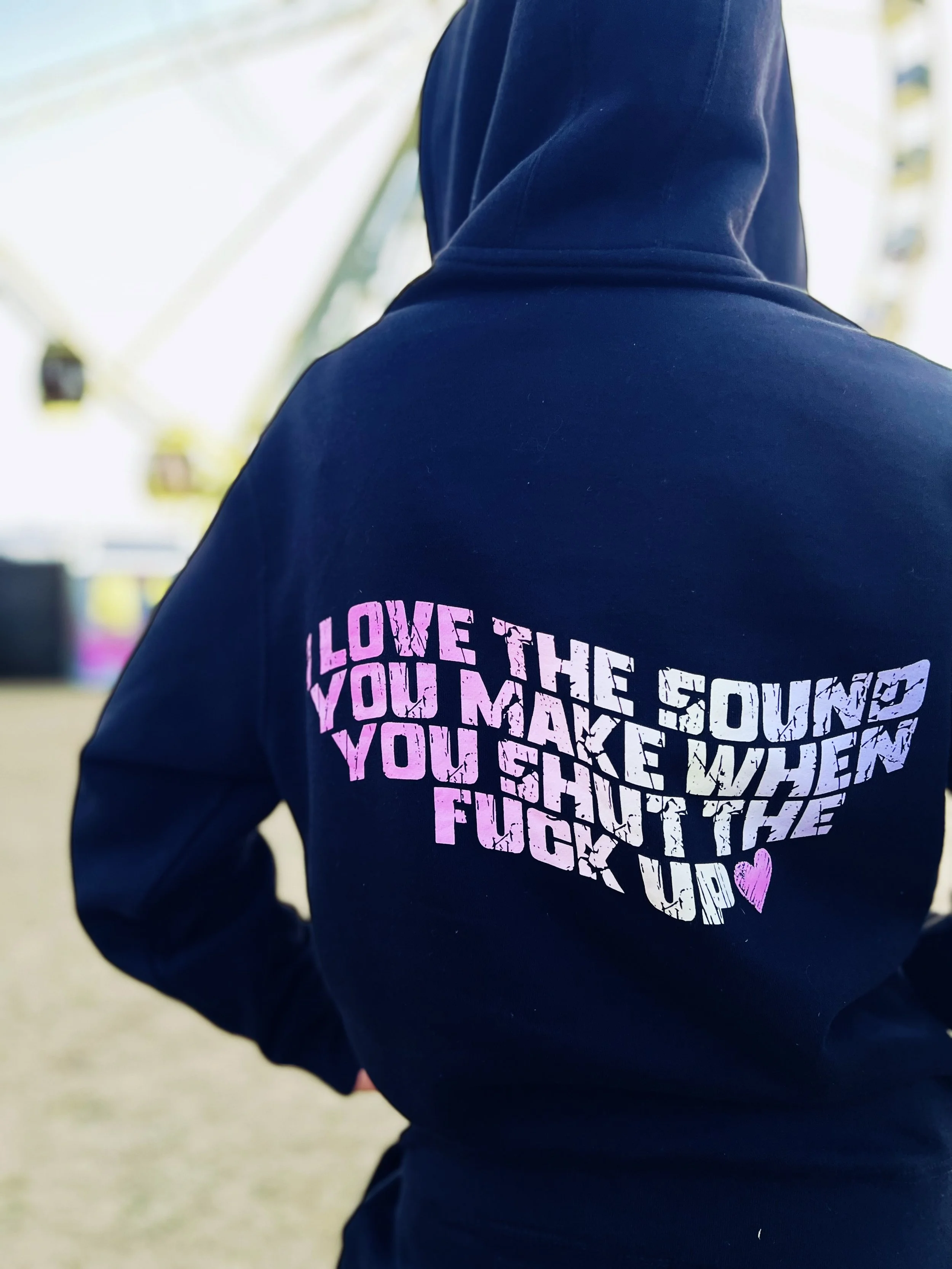 STFU Jogger Set with zip-up or hoodie, "I love the sound you make when you shut the fuck up", by The Bitter Bitch Co
