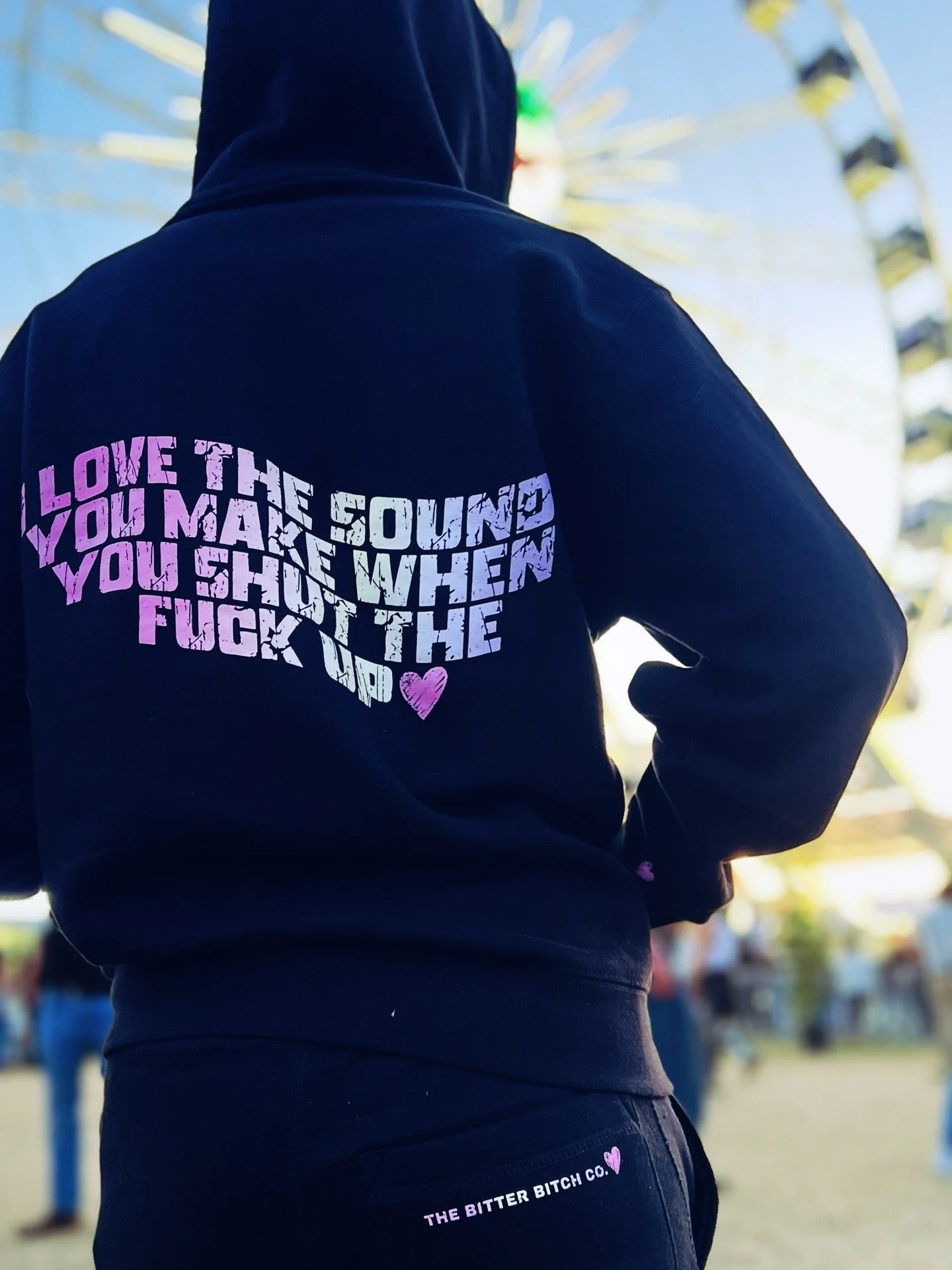 STFU Jogger Set with zip-up or hoodie, "I love the sound you make when you shut the fuck up", by The Bitter Bitch Co