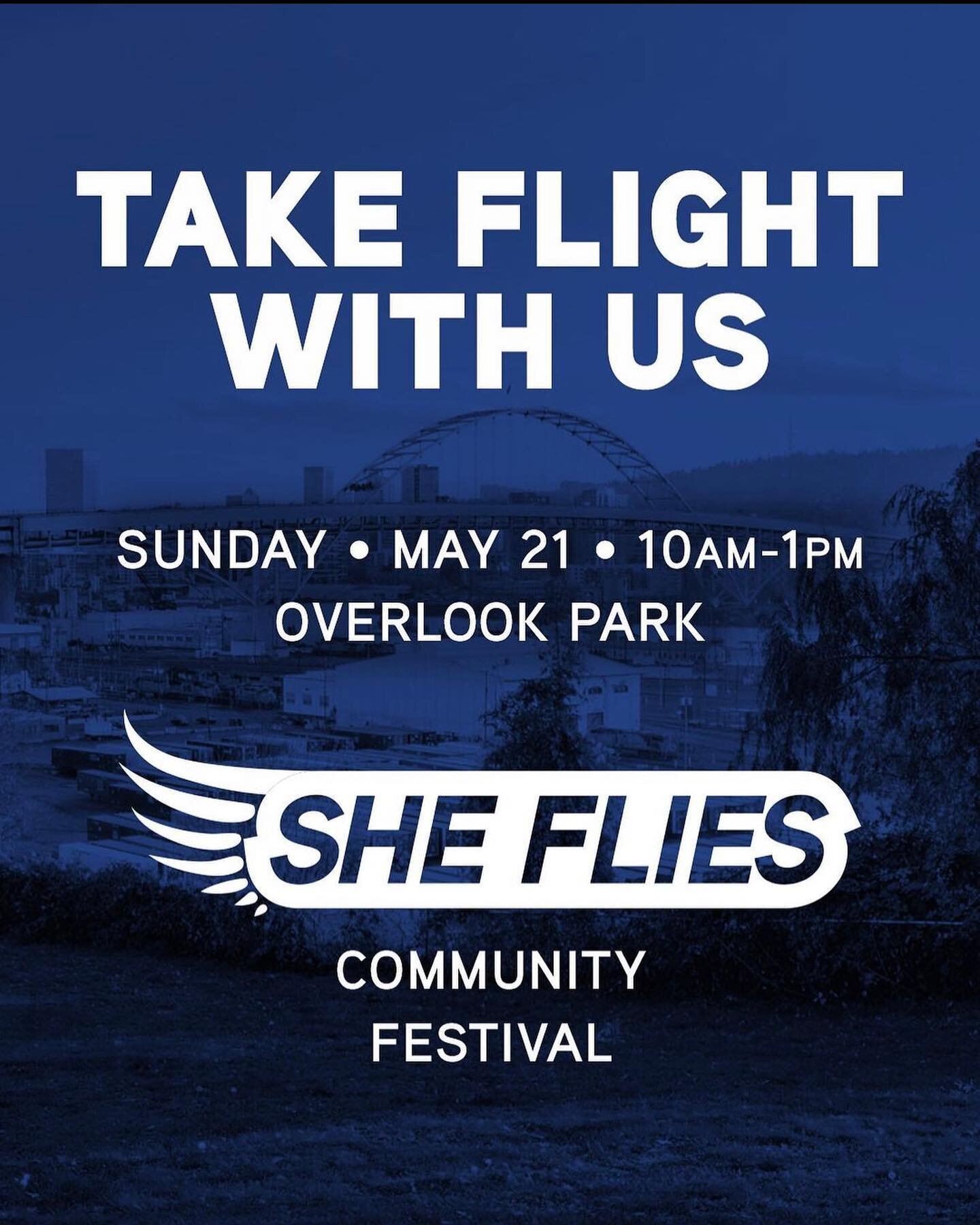 Come say hi to us at the She Flies Community Festival! 

Uplift girls and women through sport at the SHE FLIES Community Festival on Sunday, May 21, from 10 am to 1 pm at Overlook Park. This free, family-friendly event features live fitness activitie