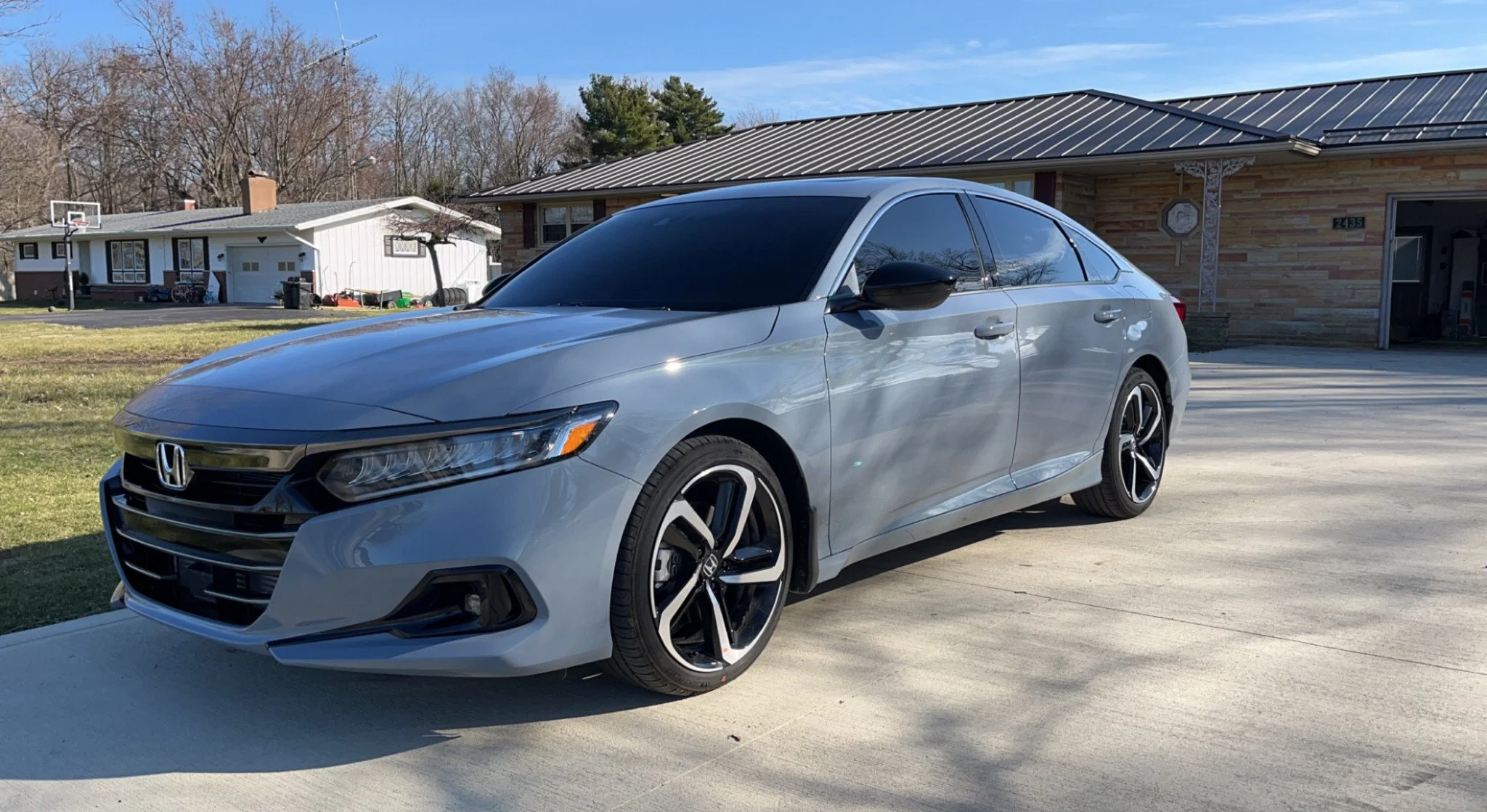 Tinted Grey Honda Civic