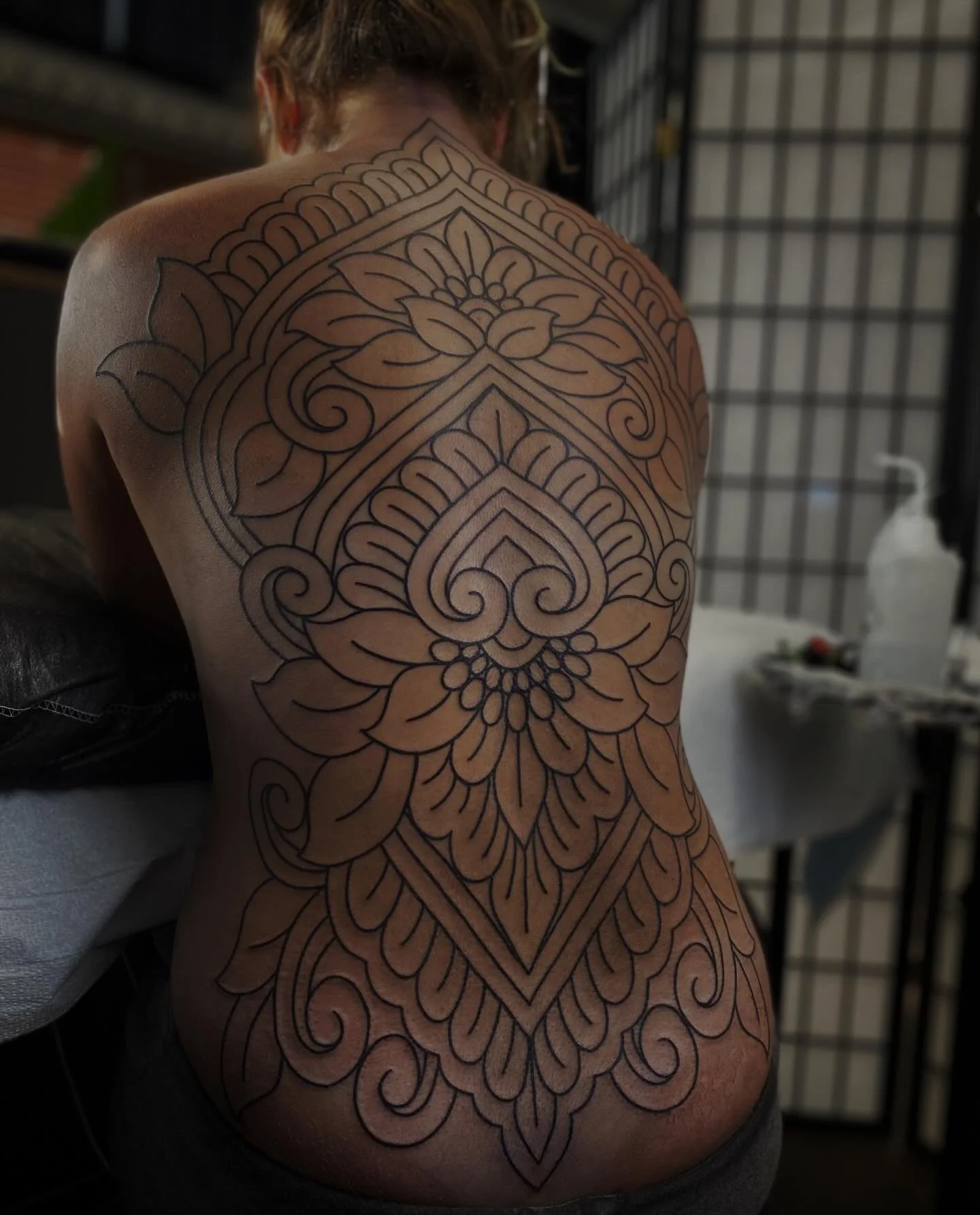 2 days in a row for the strong Tabitha; thank you for traveling to sit with me for back to back days! In other news, I&rsquo;m now booking January through March 2026!
&bull;
#denvertattoo #denvertattooartist #tattoo #tattooartists #tattooidea #backta