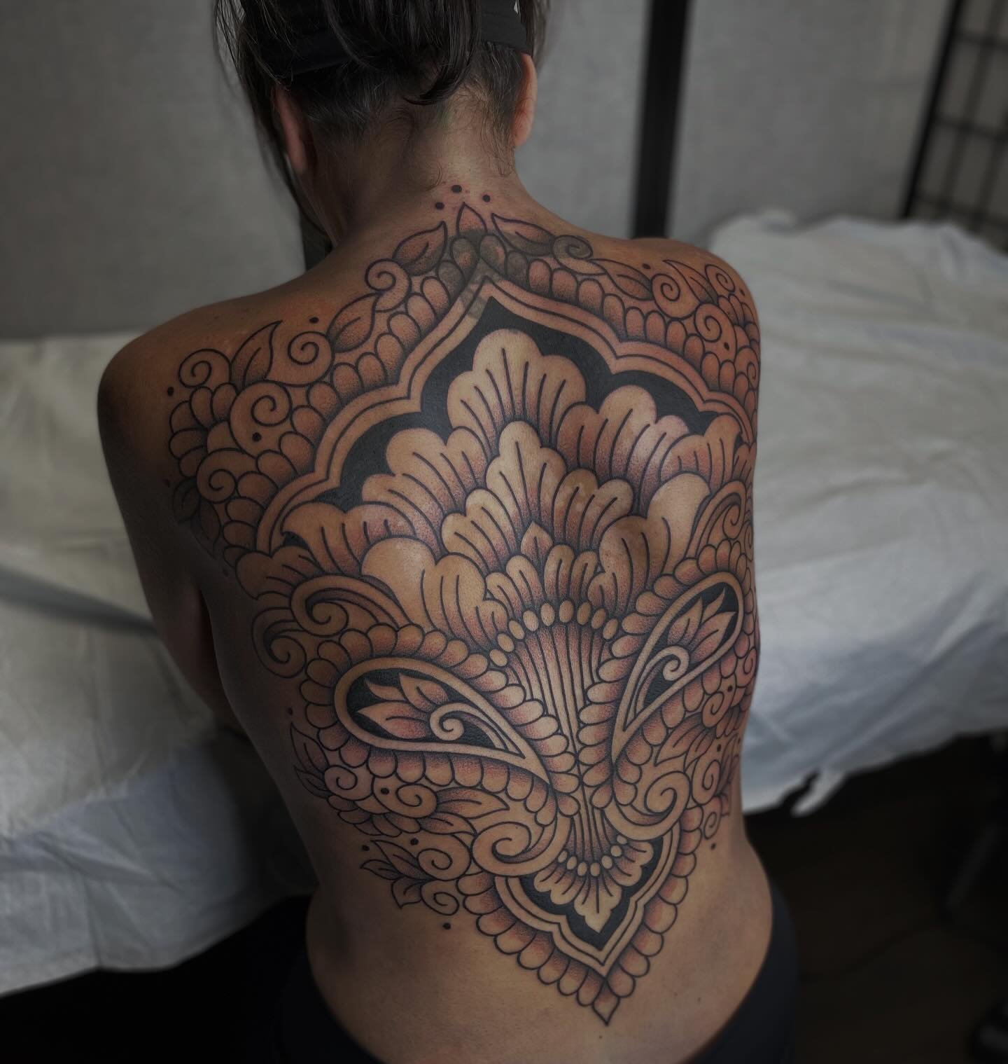 Still shot of Alex&rsquo;s back, this was made over back to back days <3
&bull;
#denvercolorado #denvertattooartist #backtattoosforgirls #coloradogram #tattoolifestyle