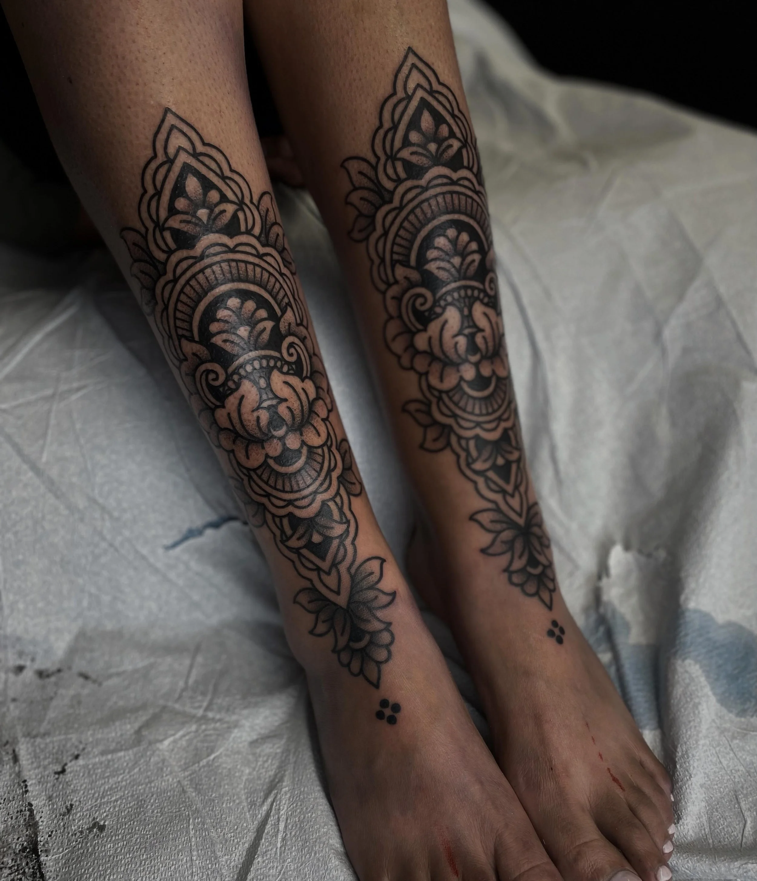 Matchy matchy for Alex, thank you <3
&bull;
#ornamentaltattoo #denvercolorado #tattoos #shintattoo #matchingtattoos