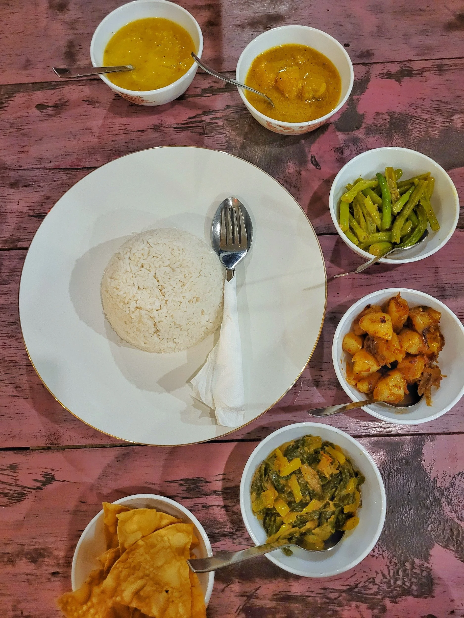 Typisches Rice &amp; Curry