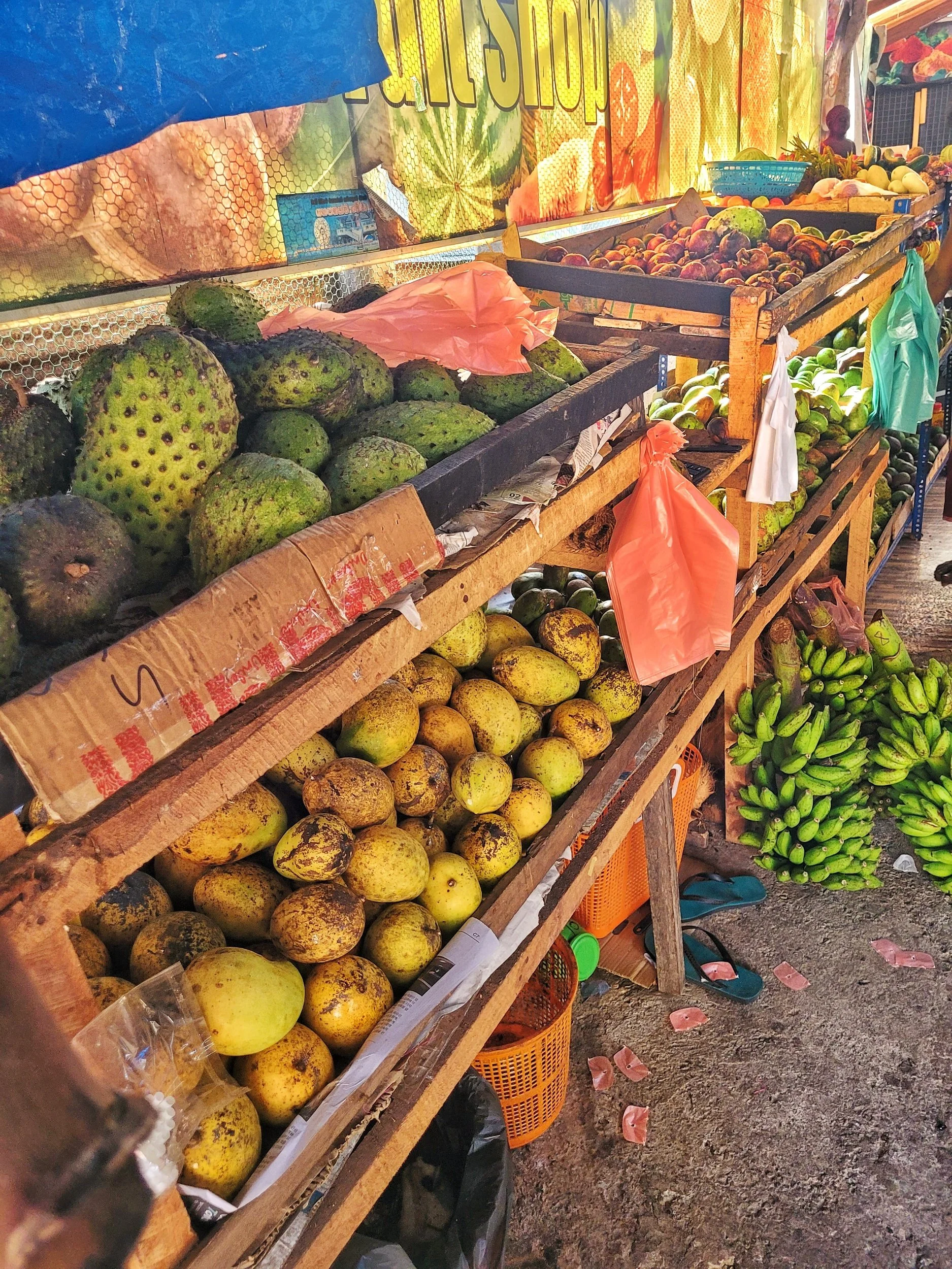 Obststand am Straßenrand
