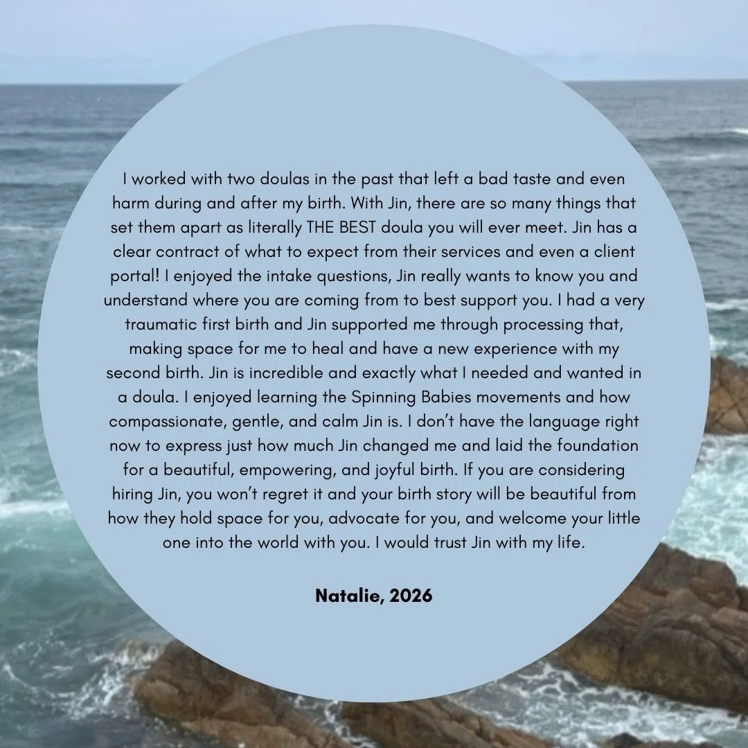 What a gift &amp; surprise to be found by someone I used to work with back in my DV advocate days and be asked to come along with her on her journey. Planning to have an epidural, and then instead going along to having an unmedicated delivery, was so