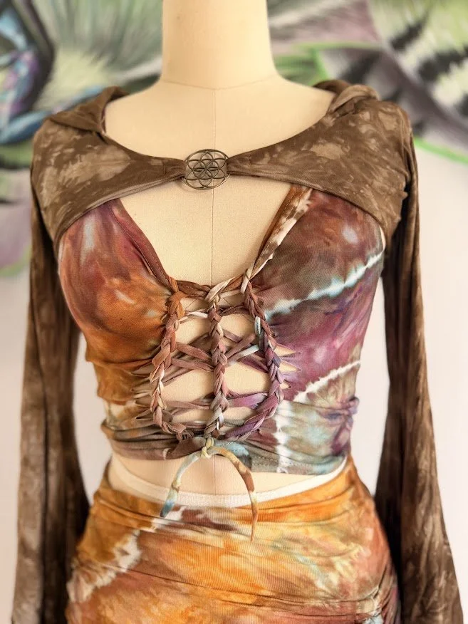 Bell Sleeve Shrug - Brown