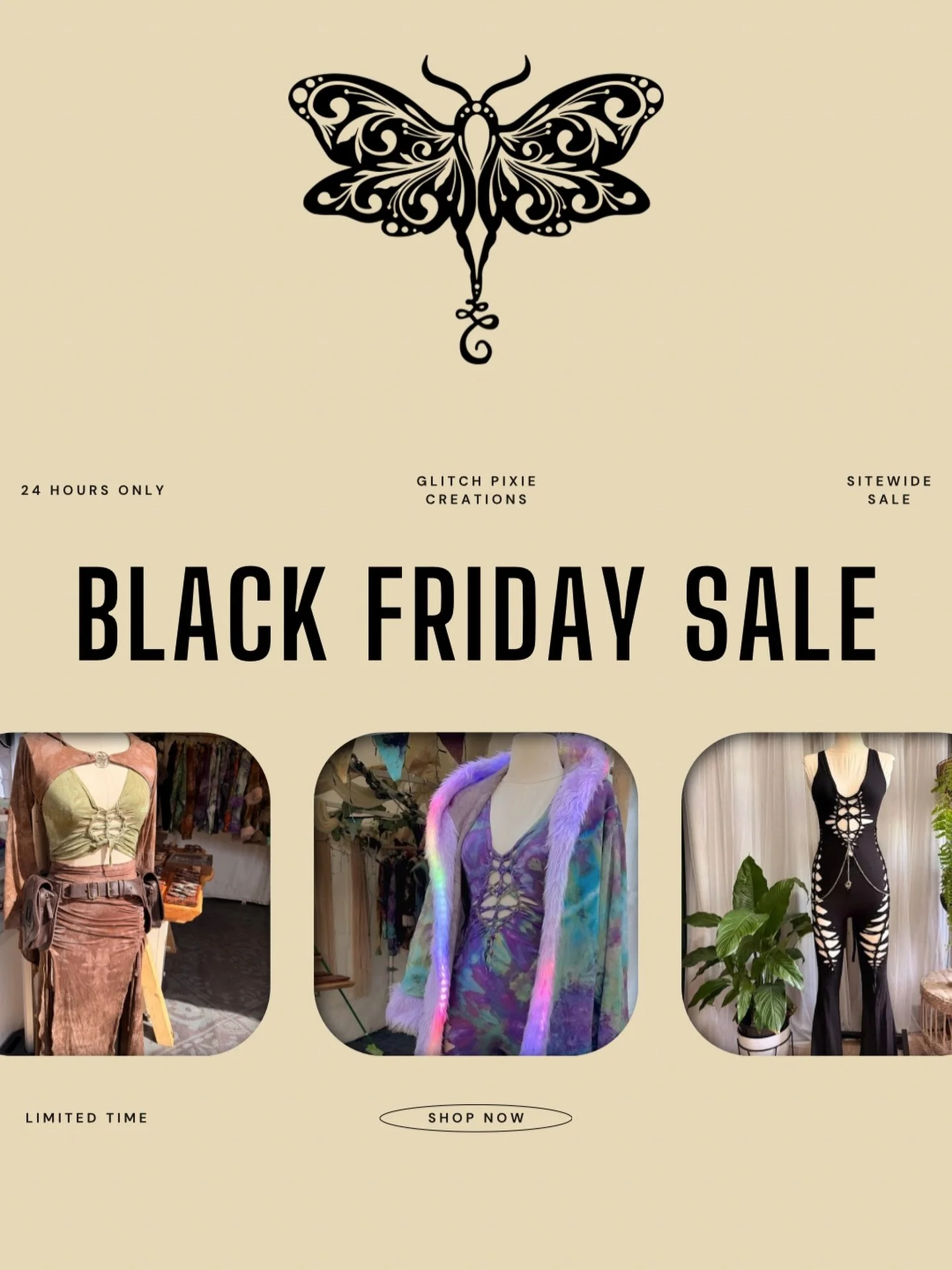 We&rsquo;re LIVE pixies! Jump in quick! EVEN custom LED Coats are discounted 🥵 SITE WIDE 24 HOURS ONLY