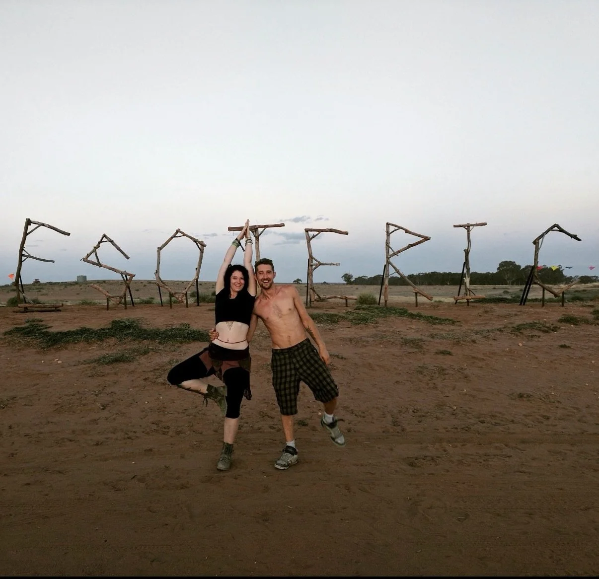 Grieving Esoteric today 🥲 we were a part of that party from the very first year. This is a photo from ESO year 1 with baby Leshay and baby Craig, pre Glitch Pixie days 💕