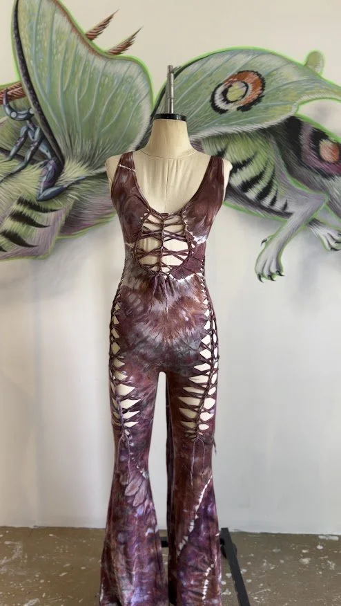 Flare Catsuit - Truffle