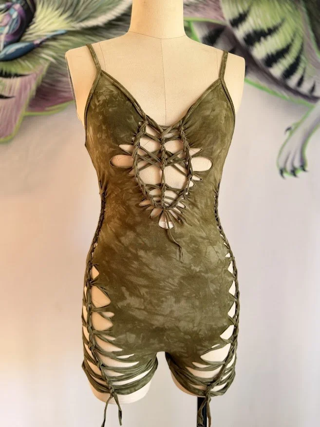 Mini Catsuit - Moss