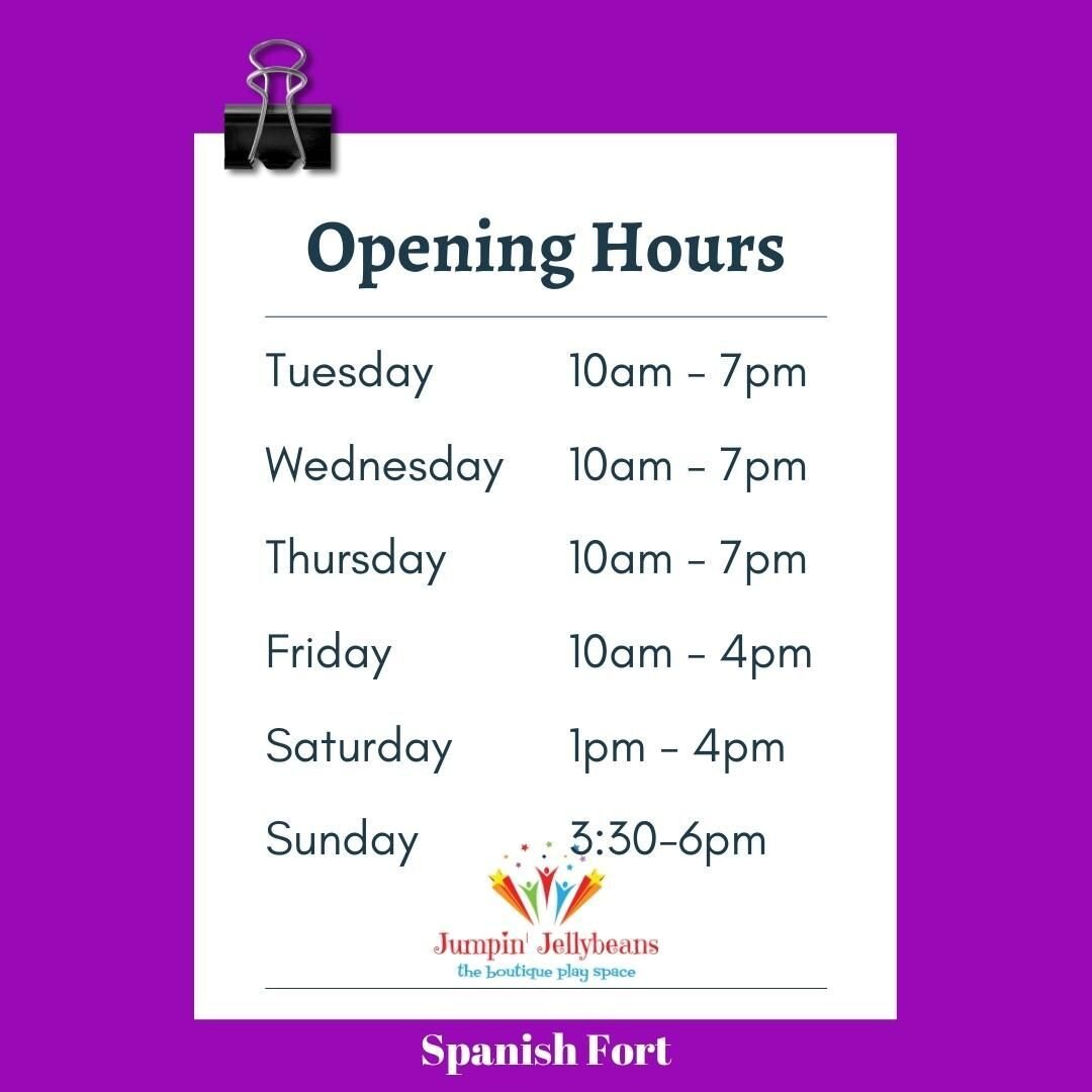 Looking for something fun and exciting to do indoors this week? Don't want to spend a whole lot of time chasing your little one around? 

Come inside and hang out with us! We are open all week long! 

Come early, stay late! 

#jumpinjellybeansspanish