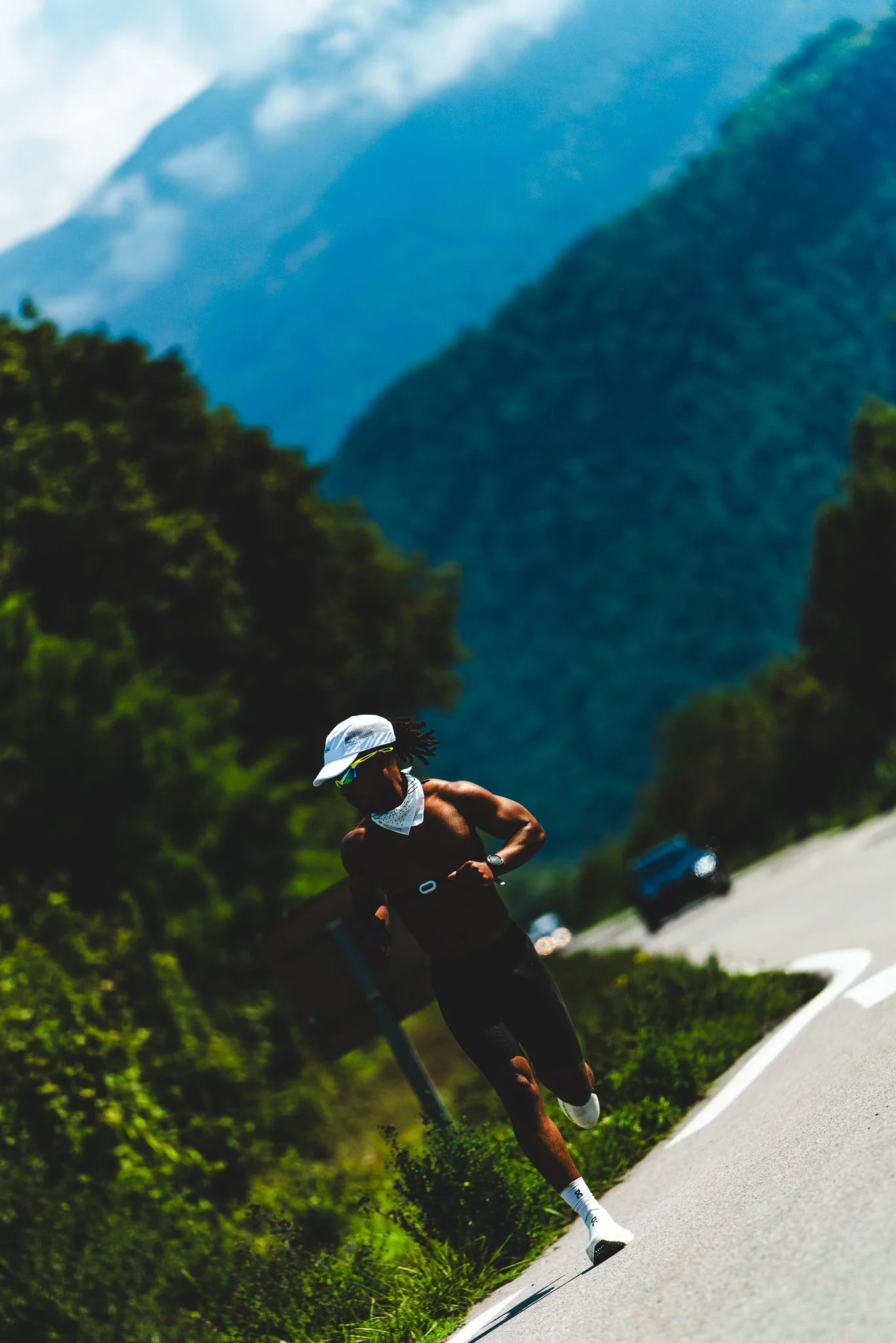 Male athlete running Chamonix — Chicago sports photographer The Speed Project