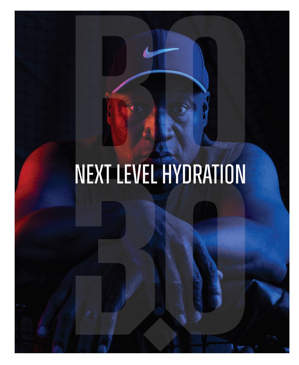 Bo 3.0 Hydration digital advertising creative — athletic brand photography