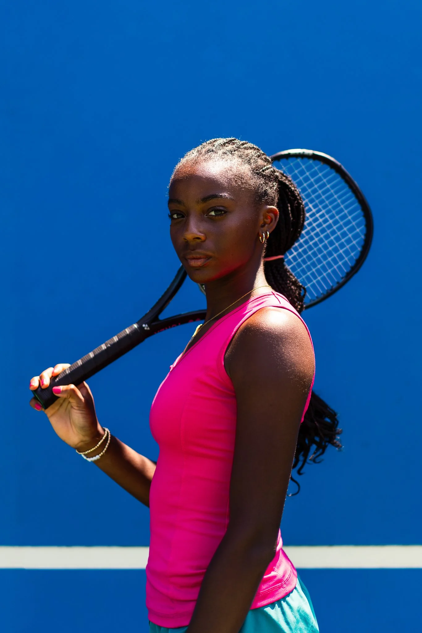 Tennis athlete portrait — editorial sports photography Chicago