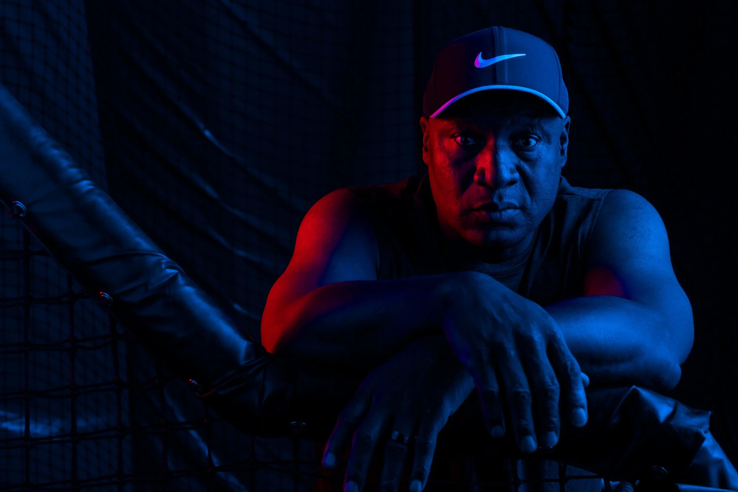 Bo Jackson portrait — Bo 3.0 Hydration brand campaign photography