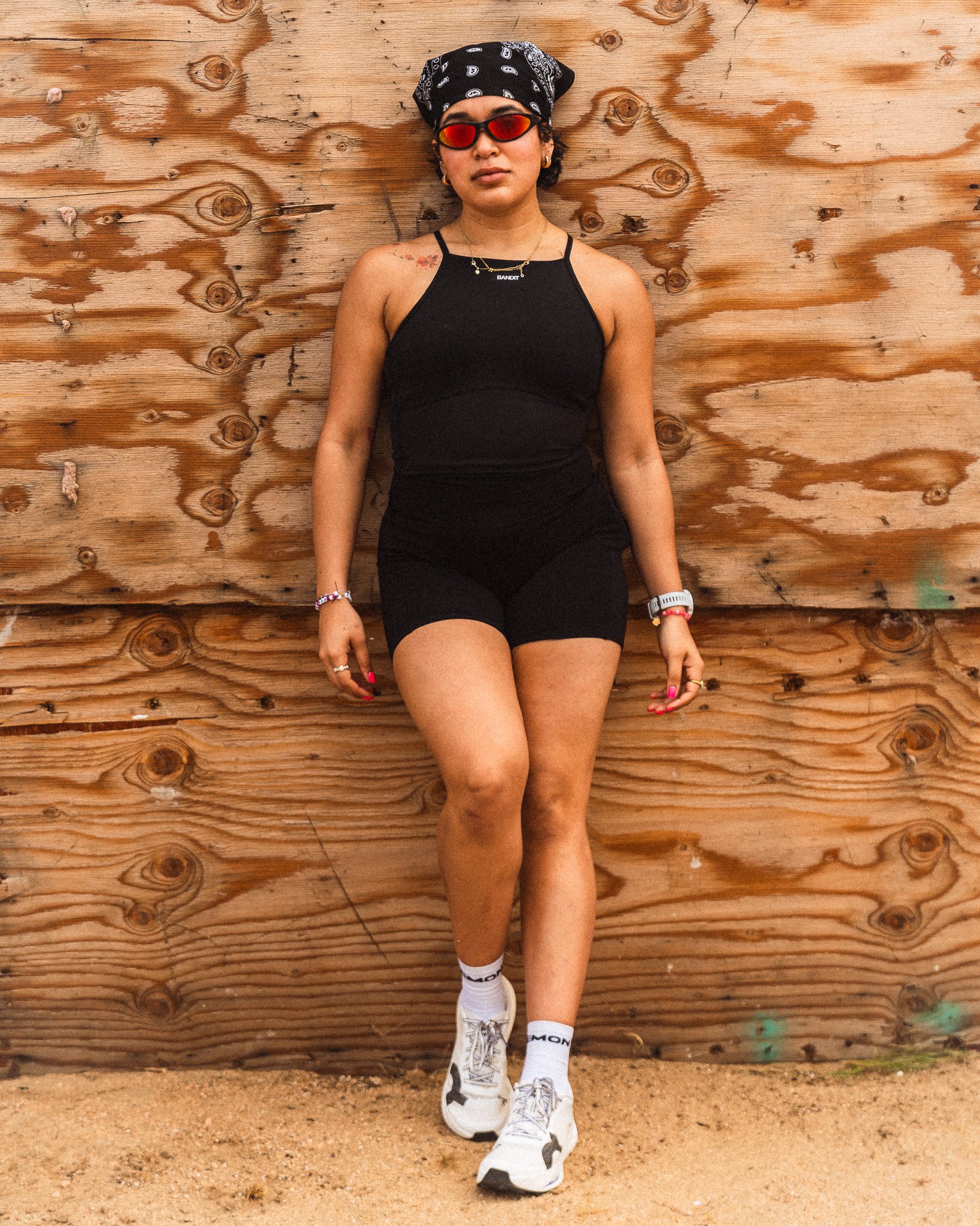 Female athlete portrait wearing Bandit running— Chicago sports photographer The Speed Project brand photography