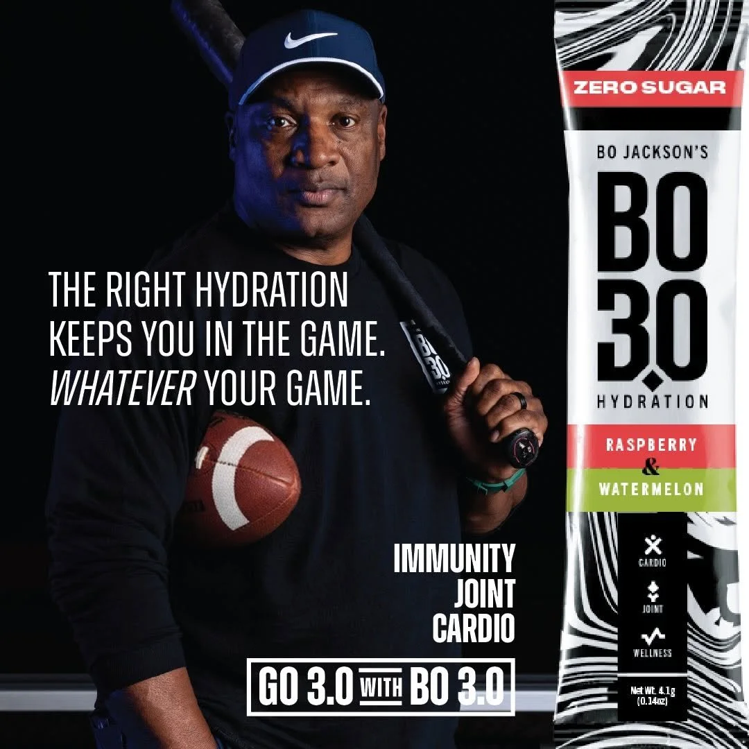 Bo 3.0 Hydration paid social ad — Bo Jackson brand campaign