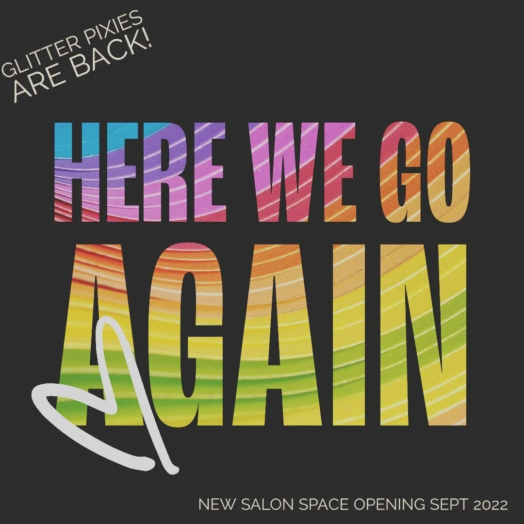 WE ARE BACK! The Glitter Pixies are coming back in full force! We are so excited to open our new salon suite on Sept 1 2022. Link in bio to book your appointment!