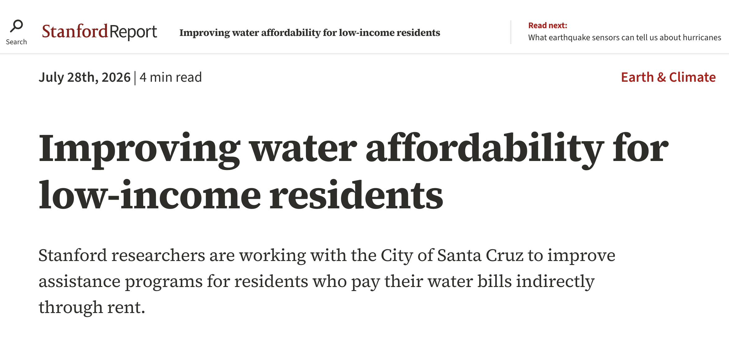 LabBeat: Where’s my water bill?