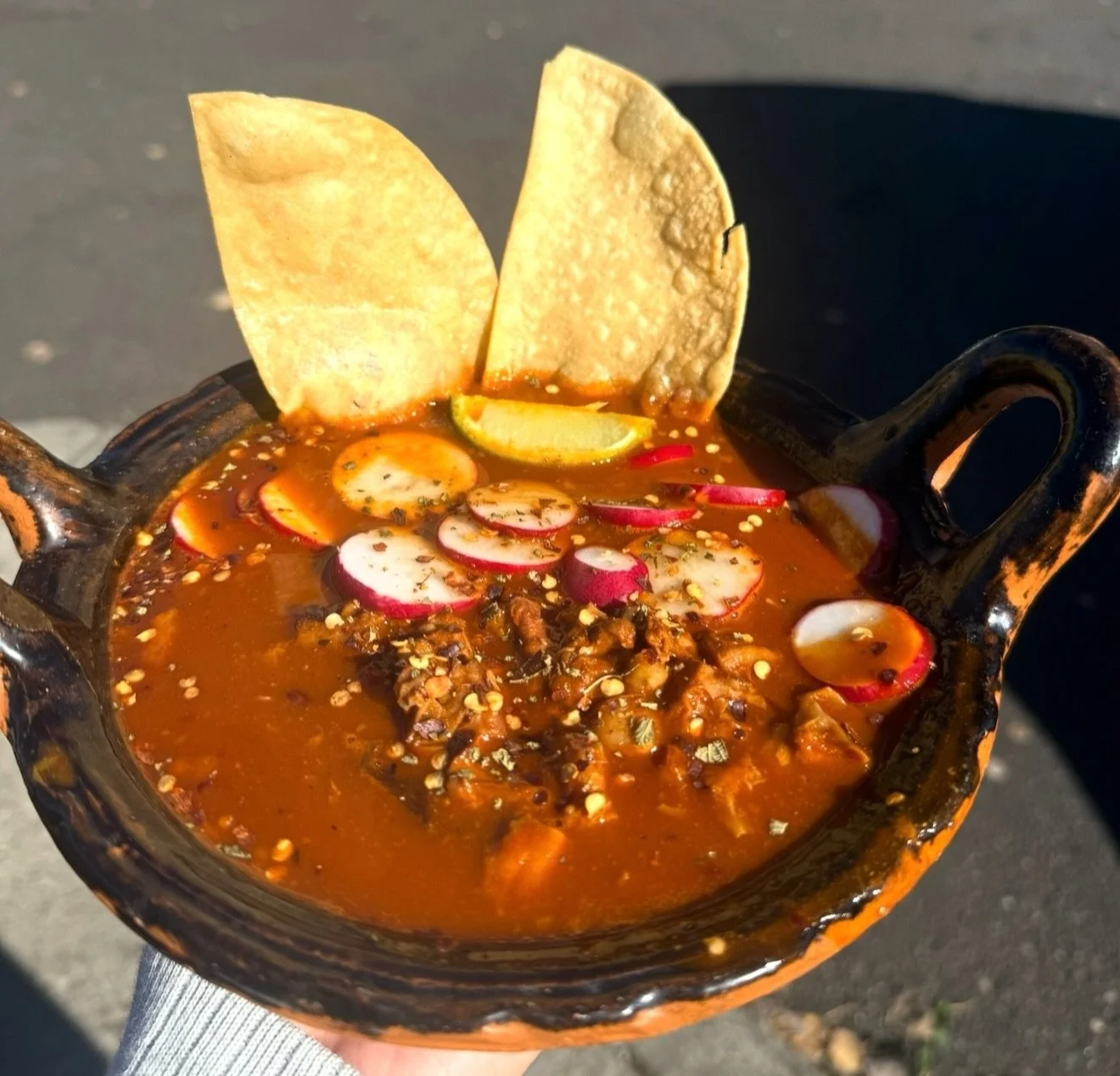 Rainy and cold days are meant for a warm and yummy Pozole 🌧️🥣

Did we miss the rain after some warm days or are we ready for warm weather?!