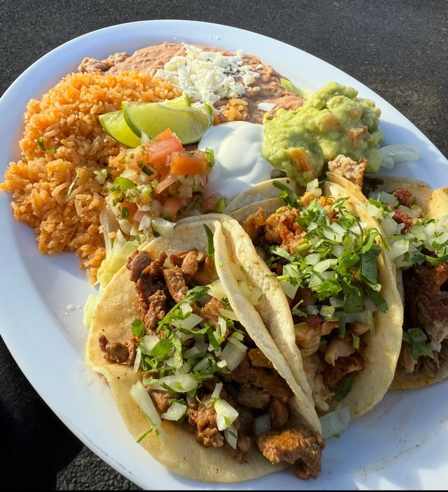 Taco plate with your fav choice of meat. Vegan and veggie options always an option.

Available at both locations 🤩