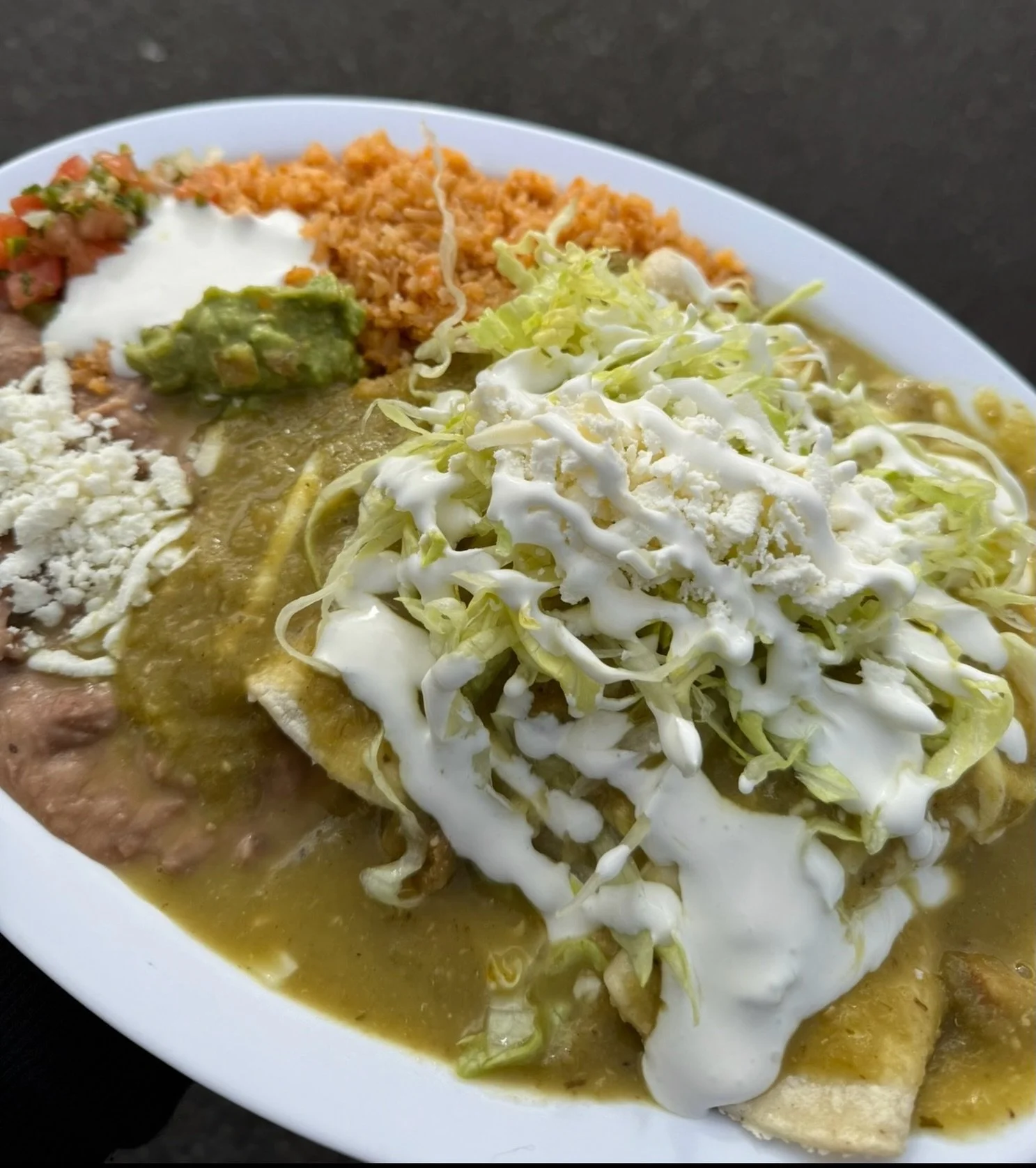 Have you tried our green enchiladas? You can pick your favorite meat, and red and green sauce and available at our 3 locations. 

Are you red of green sauce?
