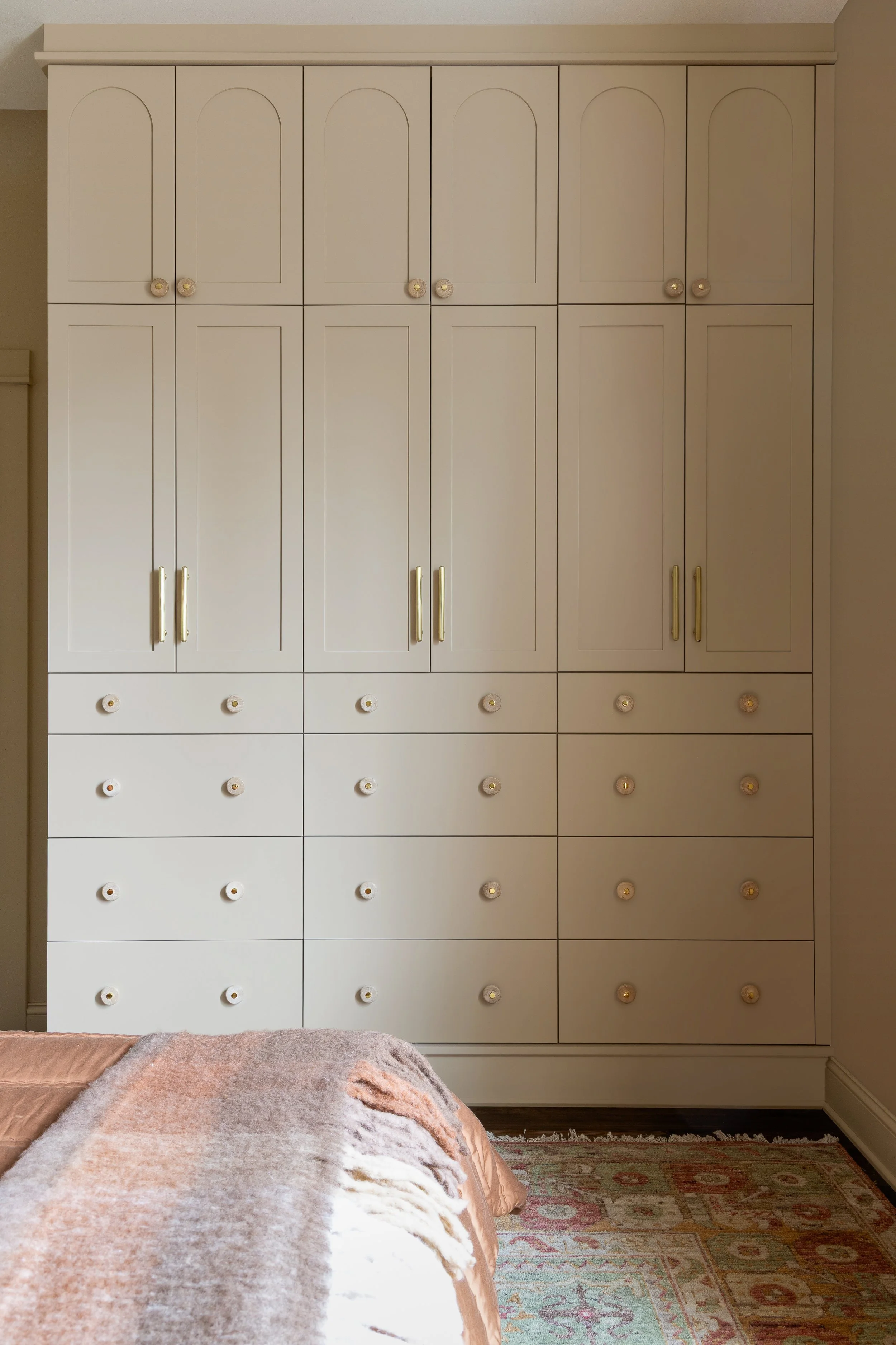 Custom primary bedroom wardrobe