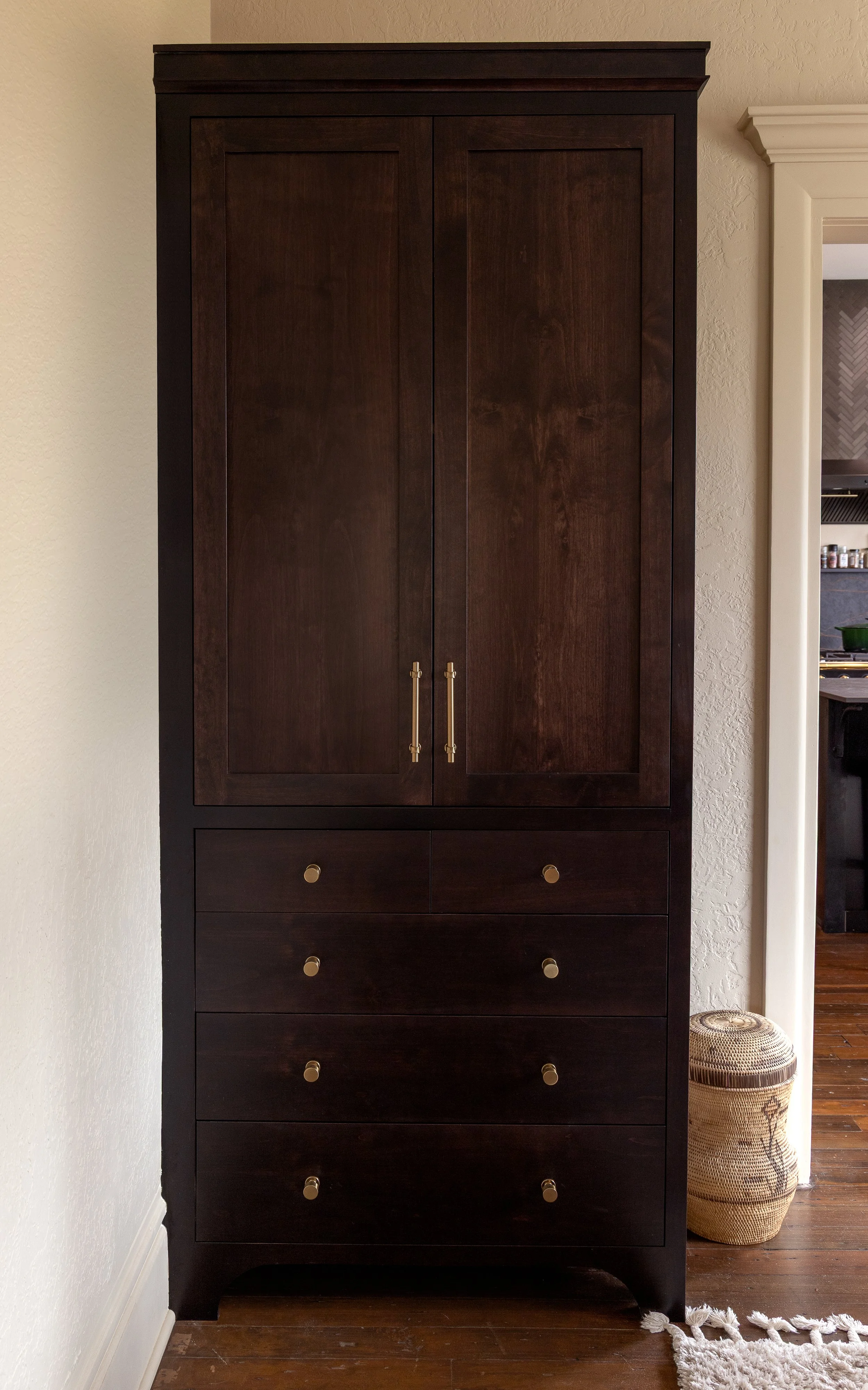 Custom Dining Room cabinet with functional storage