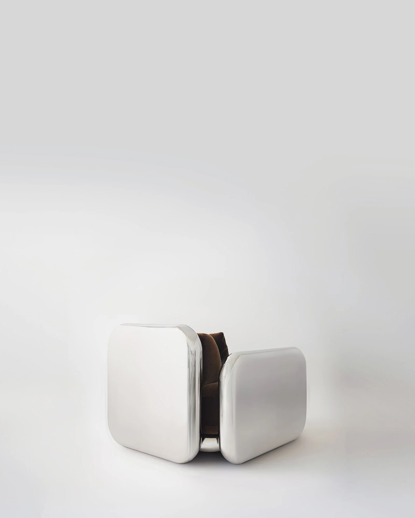 Lido Steel lounge chair, back view