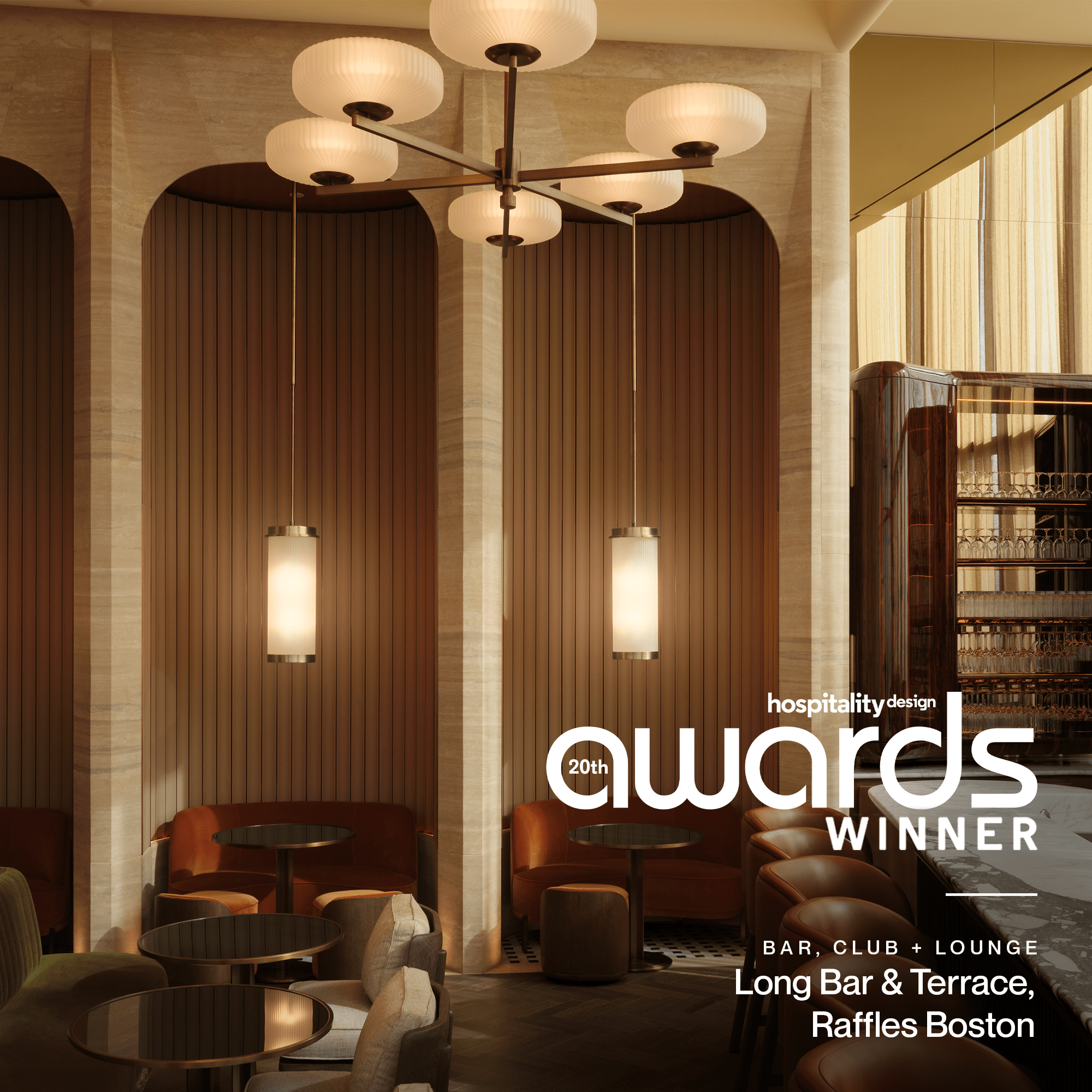 Studio Paolo Ferrari Hospitality Design Awards winner: Long Bar, Raffles Boston