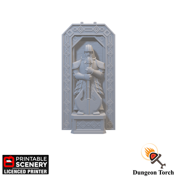 Ruined Tudor Wall Tiles Straight 28mm - Modular OpenLOCK Building Tiles ...