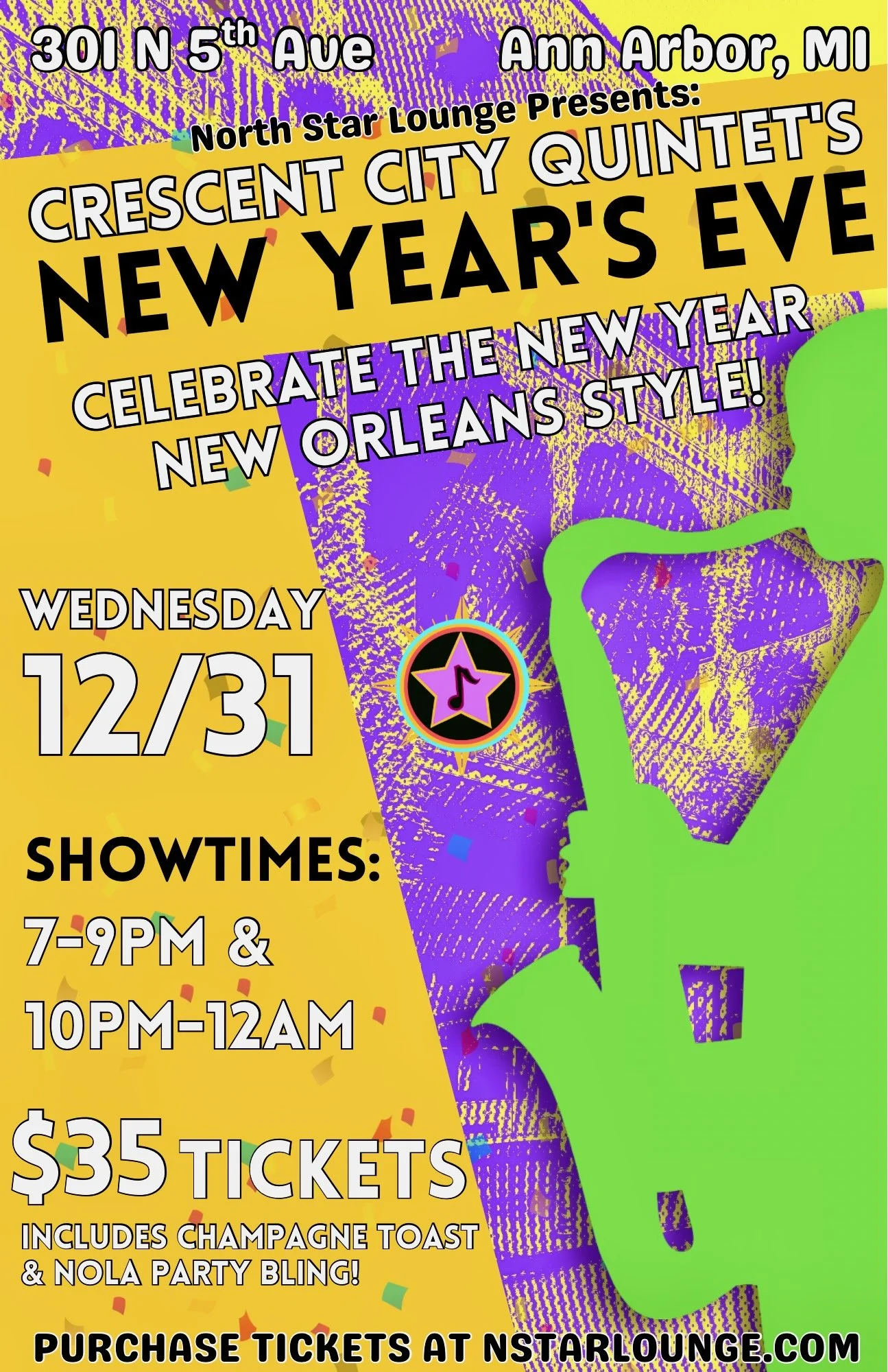 Crescent City Quintet’s New Orleans New Year’s Eve